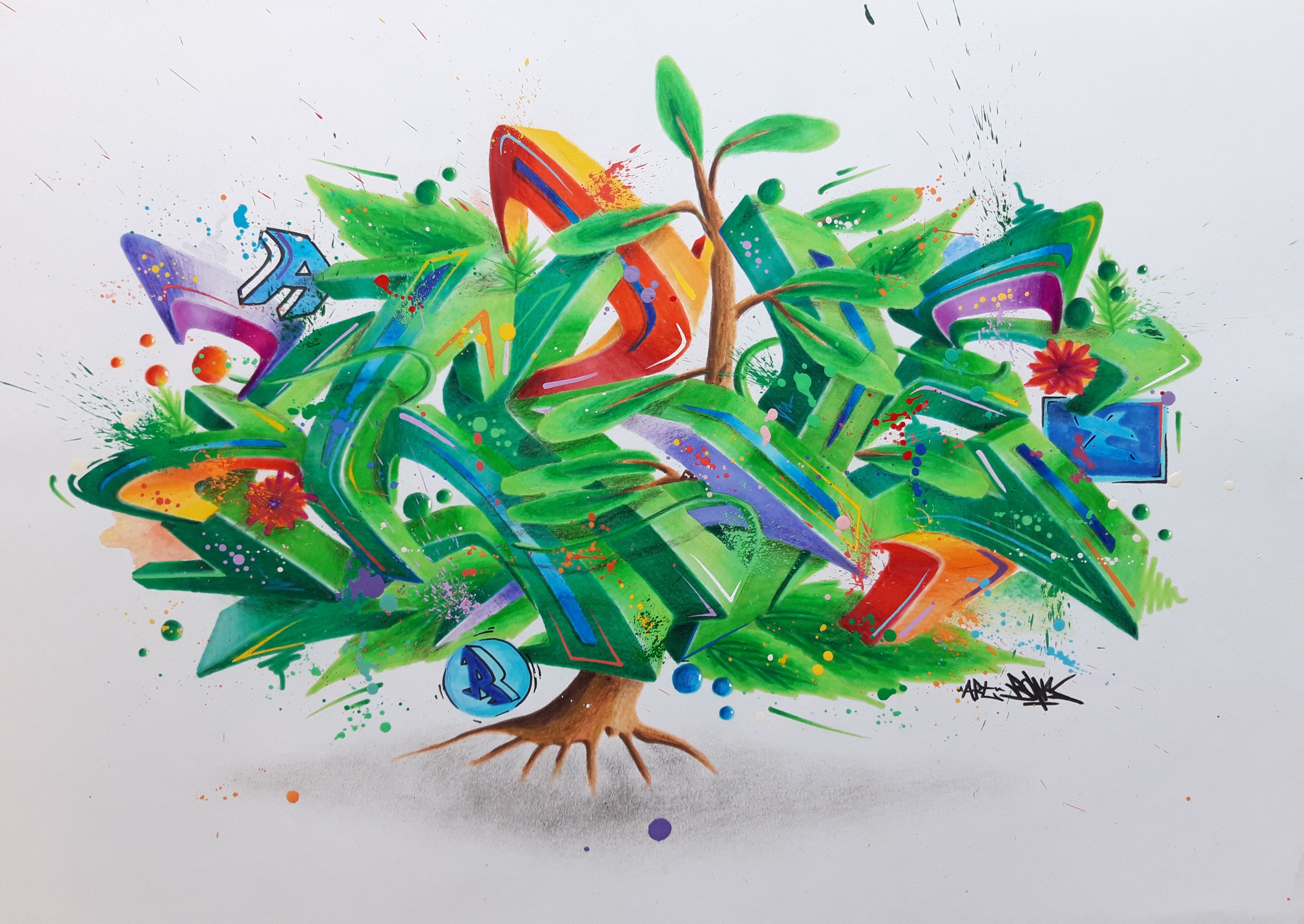 Bows, Jungle sketch 3D Bows, Jungle sketch 3D
