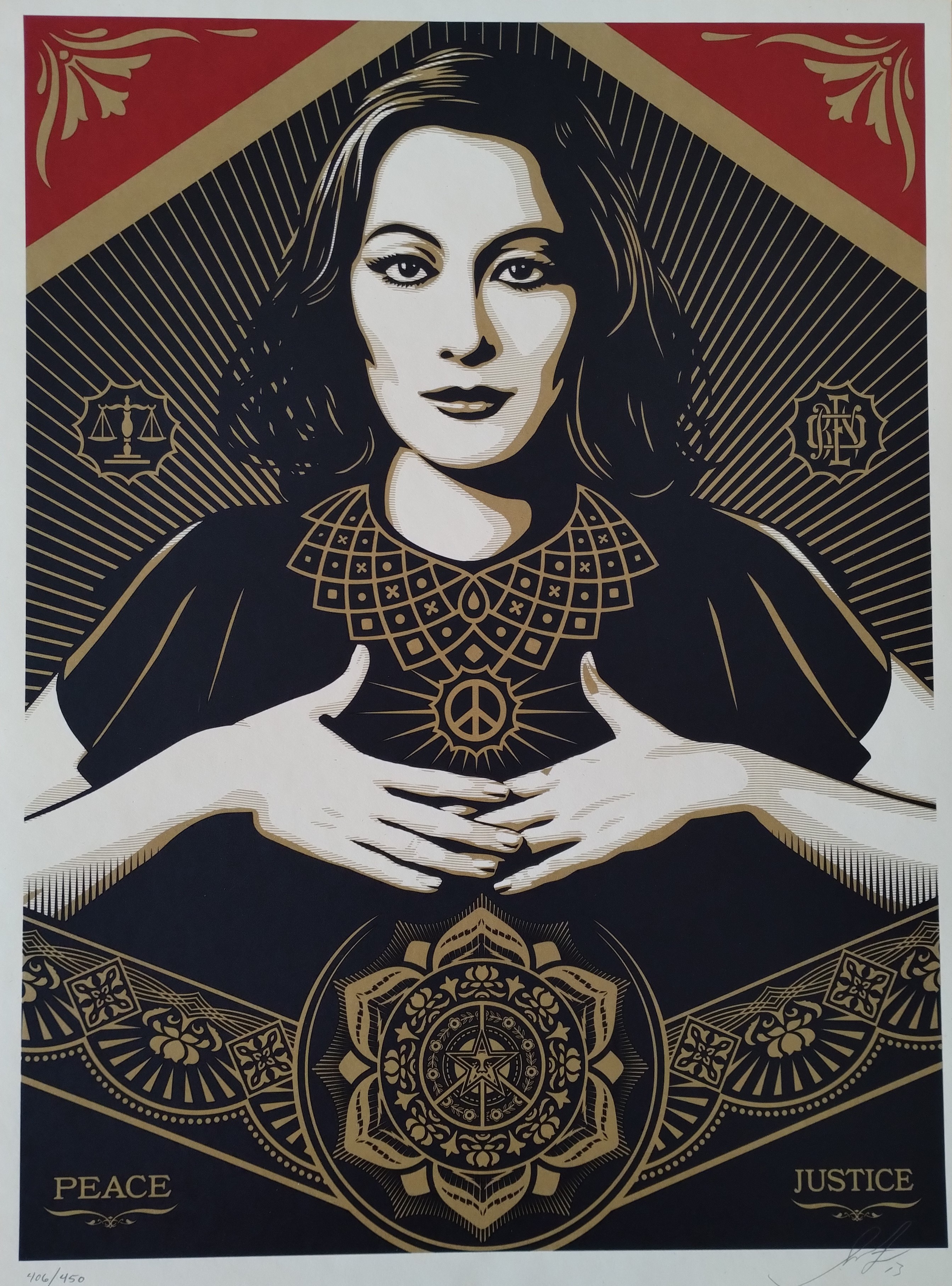 Shepard Fairey (Obey), Peace & Justice Woman Shepard Fairey (Obey), Peace & Justice Woman