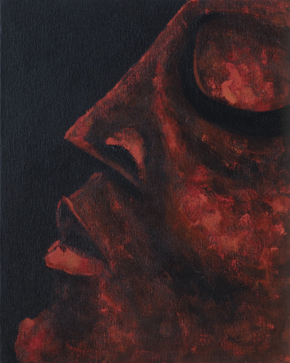 Marion Casters, 2023-1142 / Visages et corps expressionnistes - série rouge et noir Marion Casters, 2023-1142 / Visages et corps expressionnistes - série rouge et noir