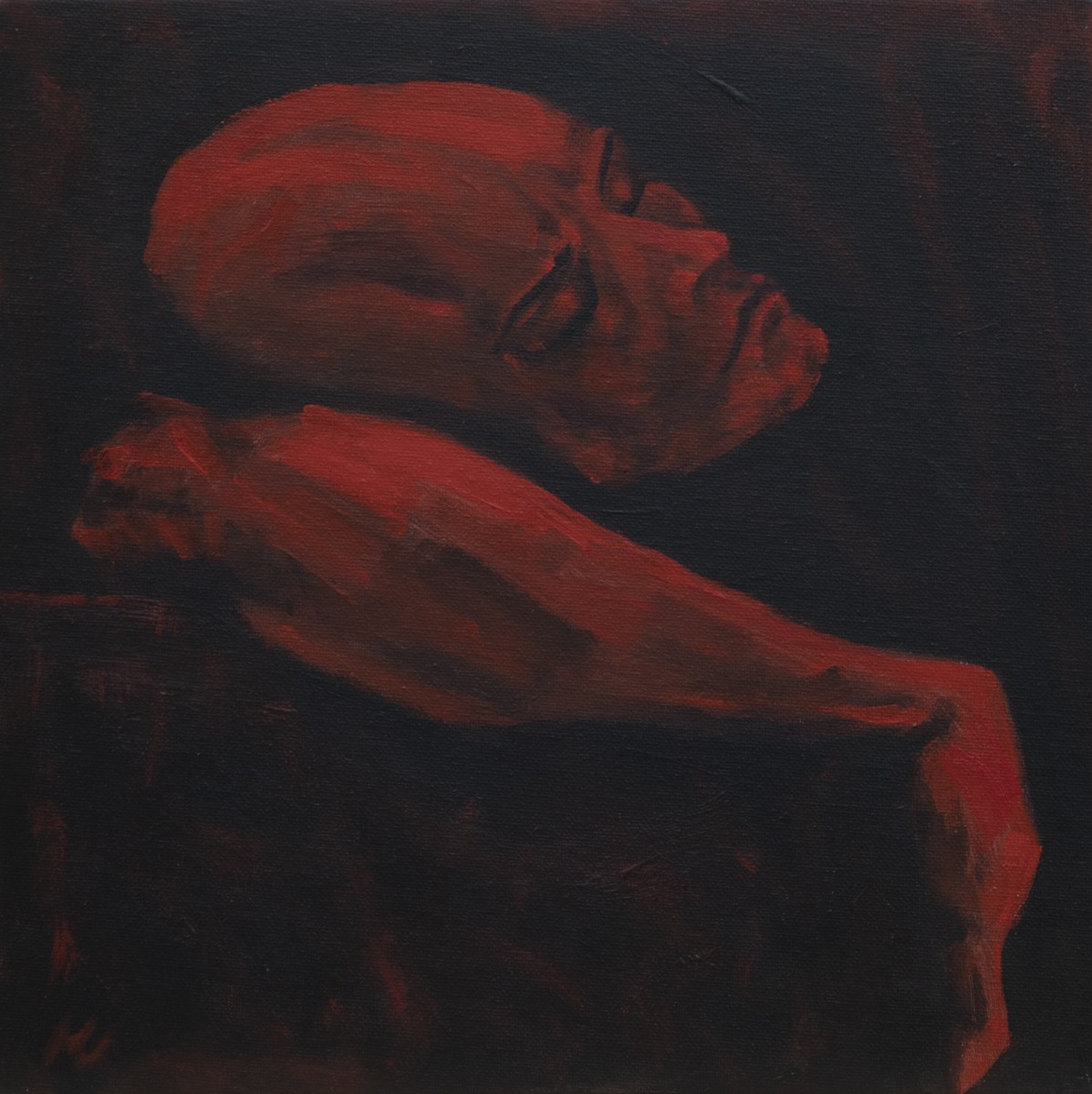 Marion Casters, 2023-1113 / Visages et corps expressionnistes - série rouge et noir Marion Casters, 2023-1113 / Visages et corps expressionnistes - série rouge et noir