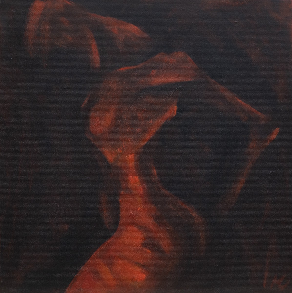 Marion Casters, 2023-1109 / Visages et corps expressionnistes - série rouge et noir Marion Casters, 2023-1109 / Visages et corps expressionnistes - série rouge et noir