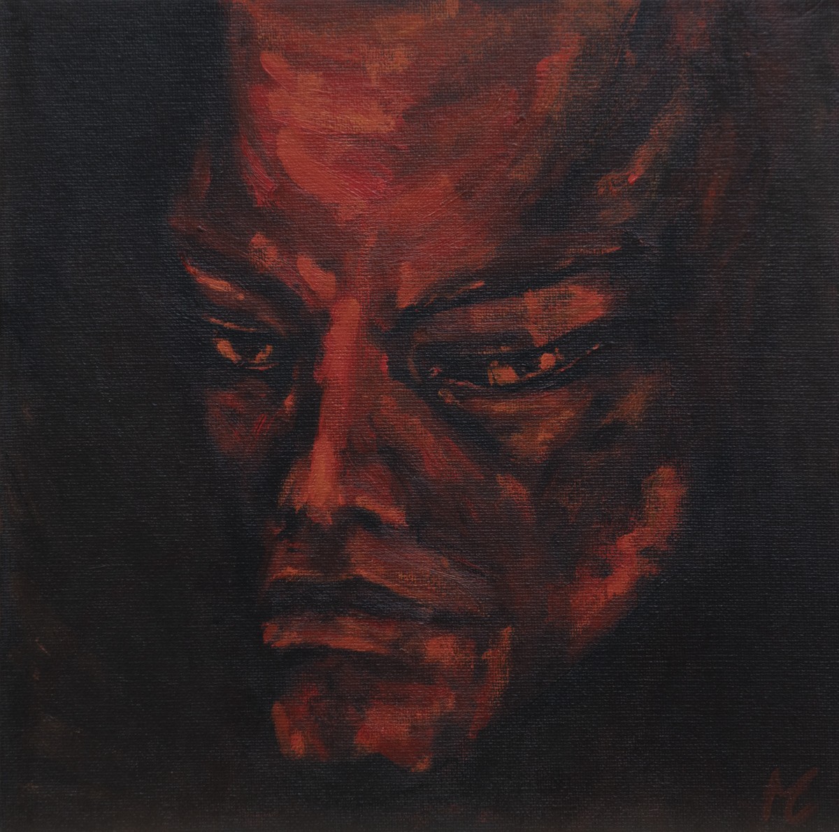 Marion Casters, 2023-1126 / Visages et corps expressionnistes - série rouge et noir Marion Casters, 2023-1126 / Visages et corps expressionnistes - série rouge et noir