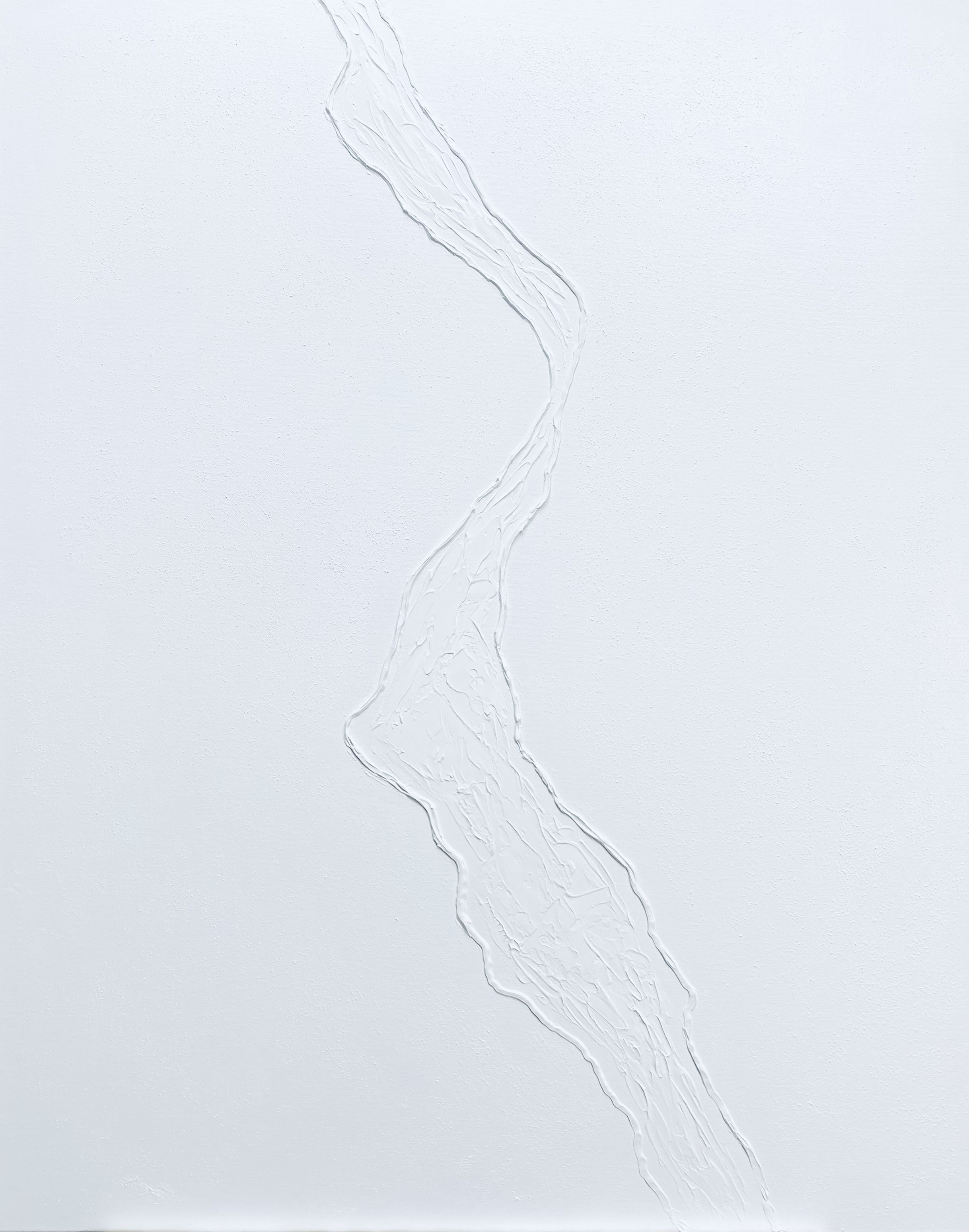 Nataliia Krykun, White Snowfall - 3D, textured, plaster Nataliia Krykun, White Snowfall - 3D, textured, plaster