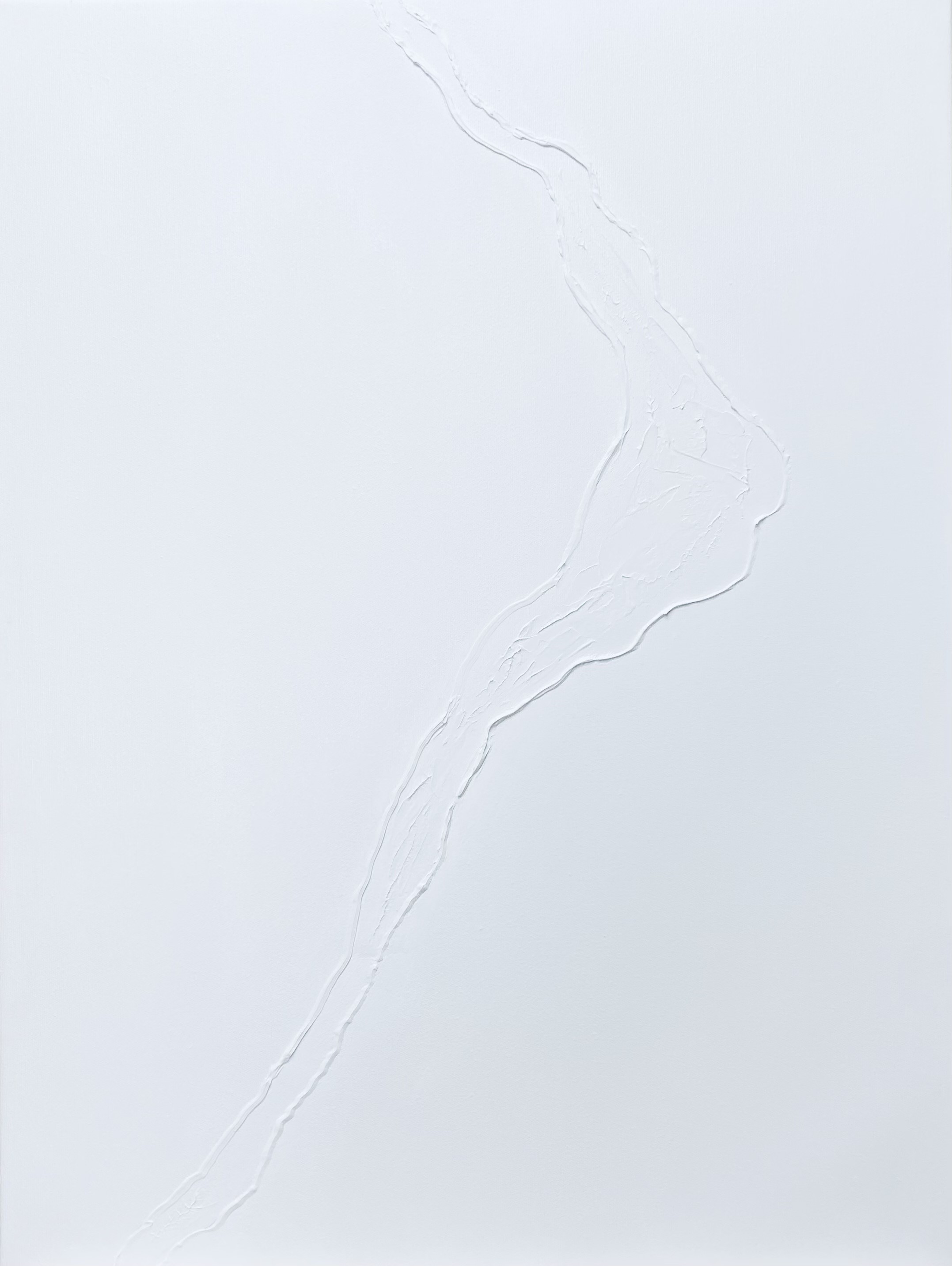 Nataliia Krykun, White Iceberg - 3D, textured, plaster Nataliia Krykun, White Iceberg - 3D, textured, plaster