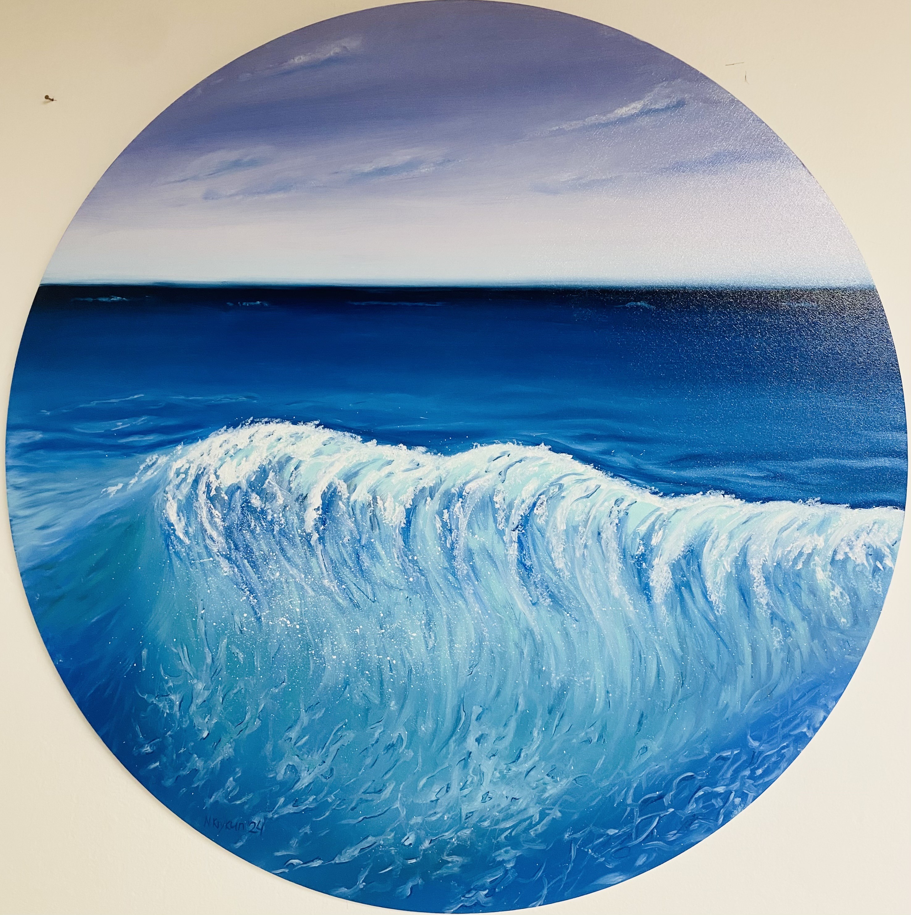 Nataliia Krykun, Ocean wave - sky line, underwater Nataliia Krykun, Ocean wave - sky line, underwater