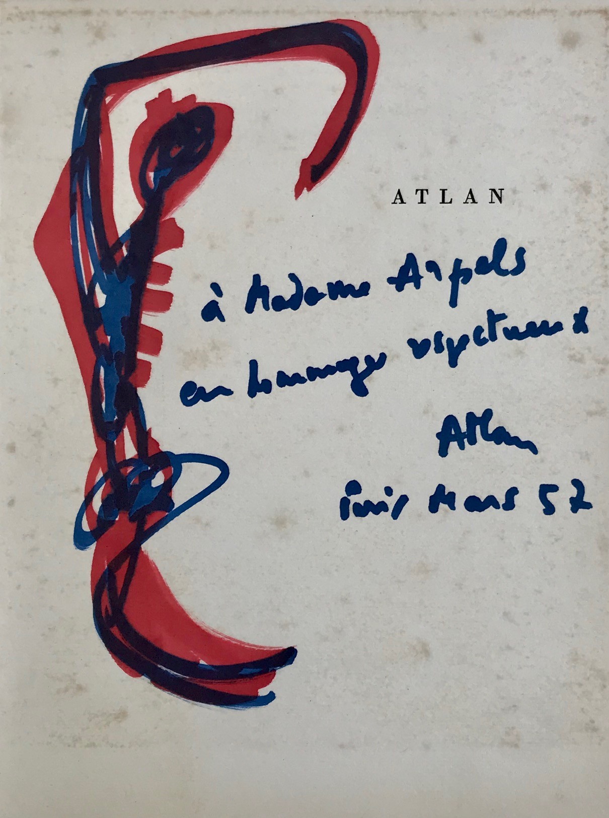 Jean-Michel Atlan, Sans titre Jean-Michel Atlan, Sans titre
