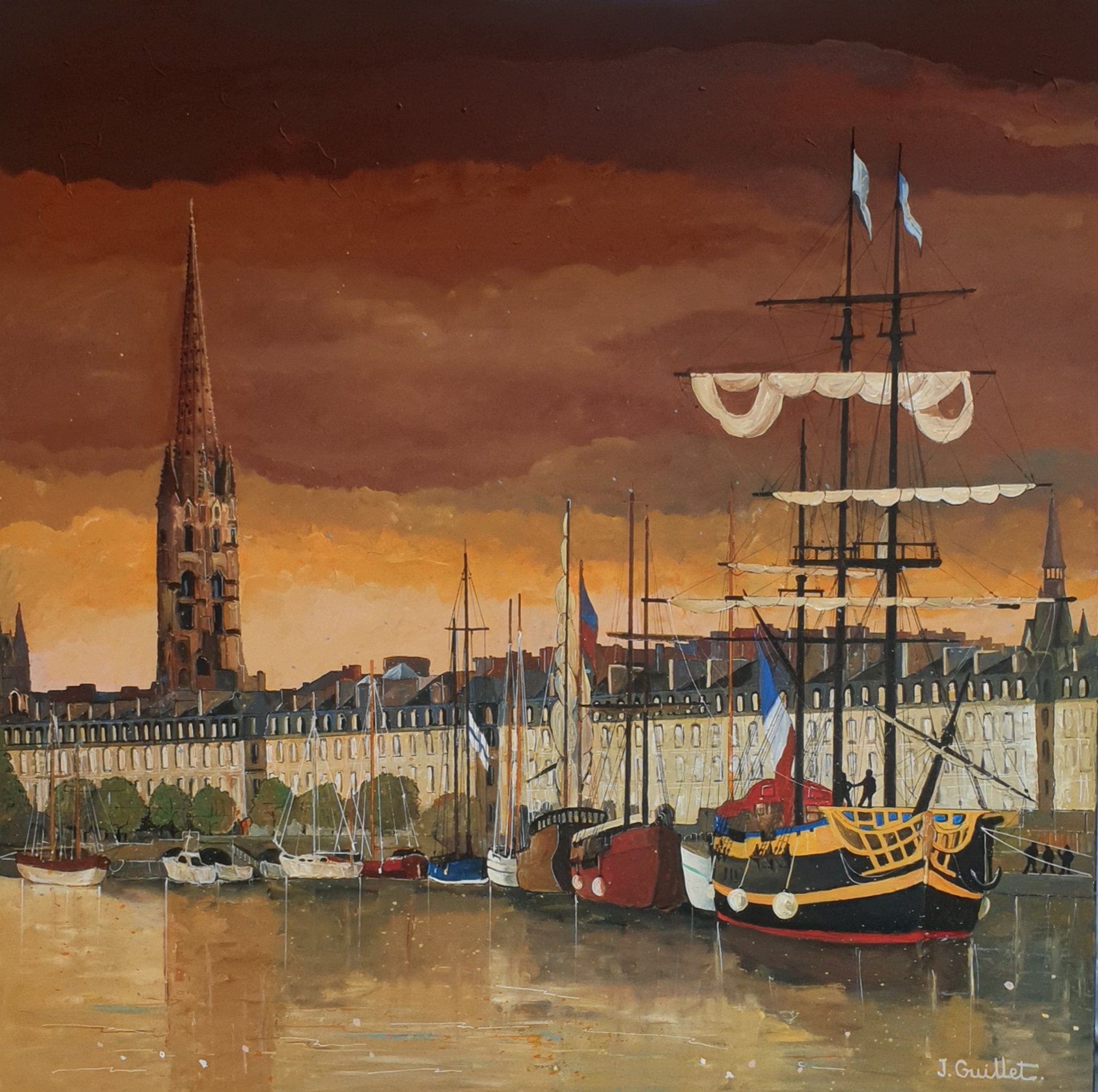 Jacques Guillet, Bordeaux, port de la lune Jacques Guillet, Bordeaux, port de la lune
