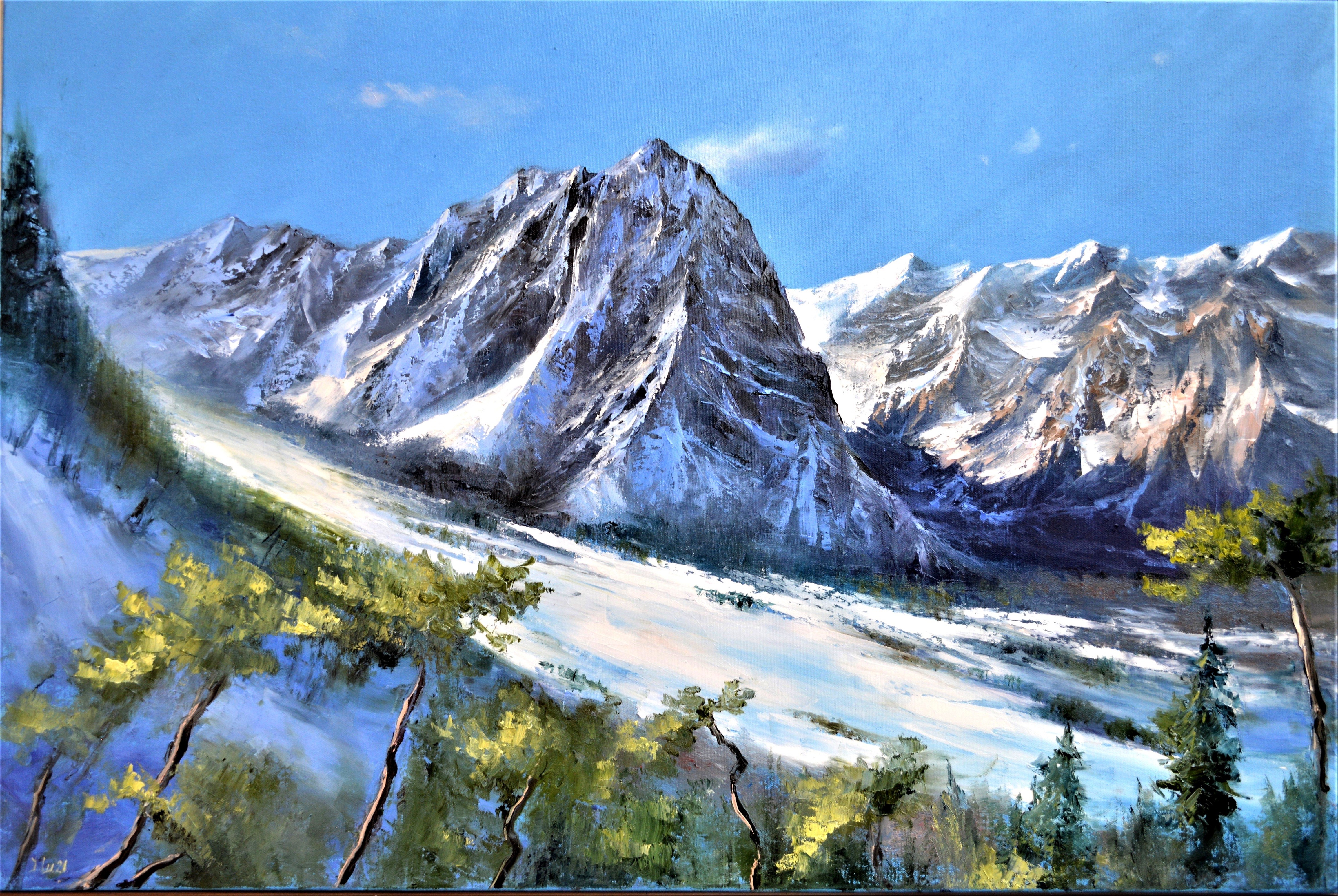 Elena Lukina, Ski slope 60X90 Elena Lukina, Ski slope 60X90