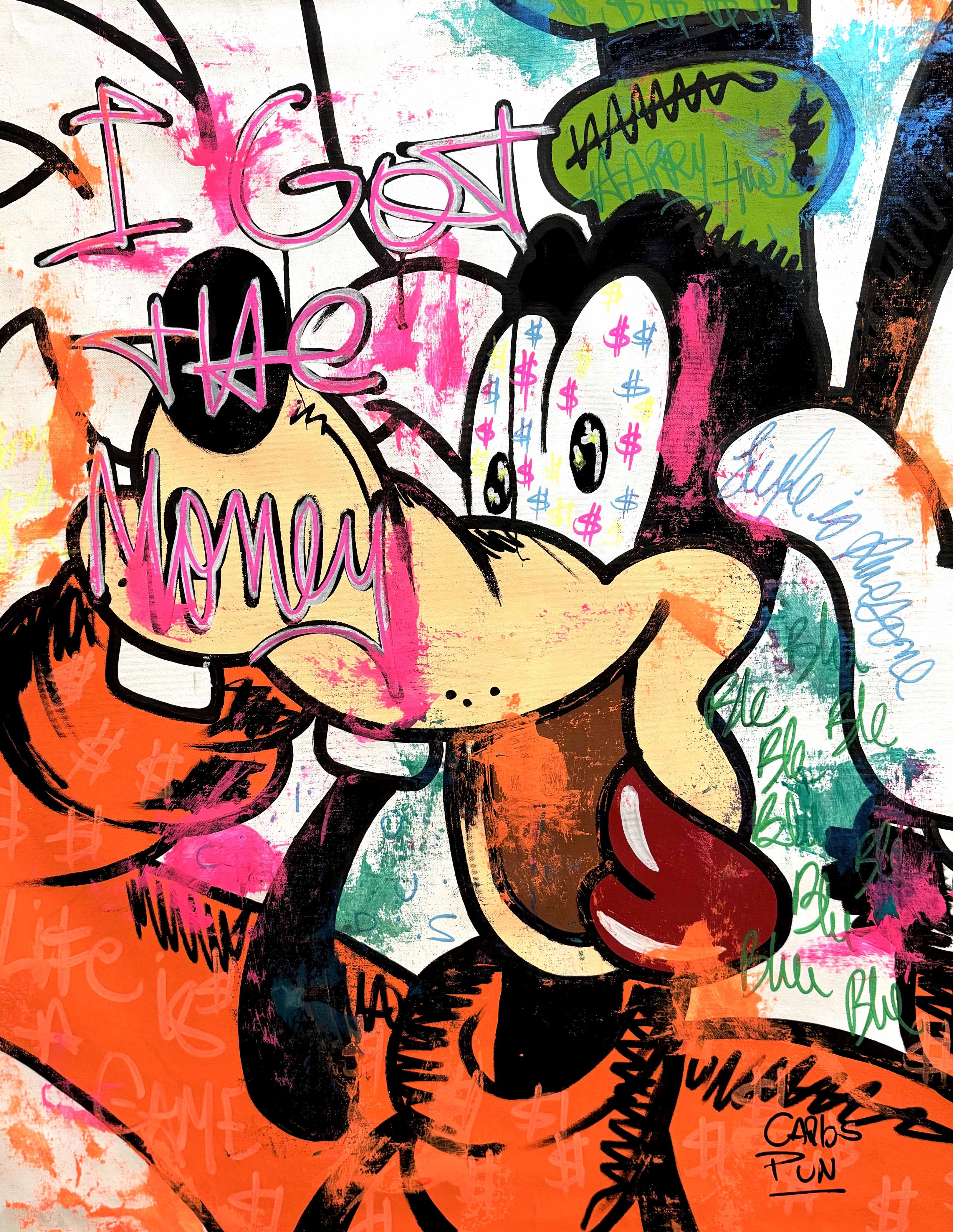 Carlos Pun Art, Goofy in I Got The Money blu blu ble ble Carlos Pun Art, Goofy in I Got The Money blu blu ble ble
