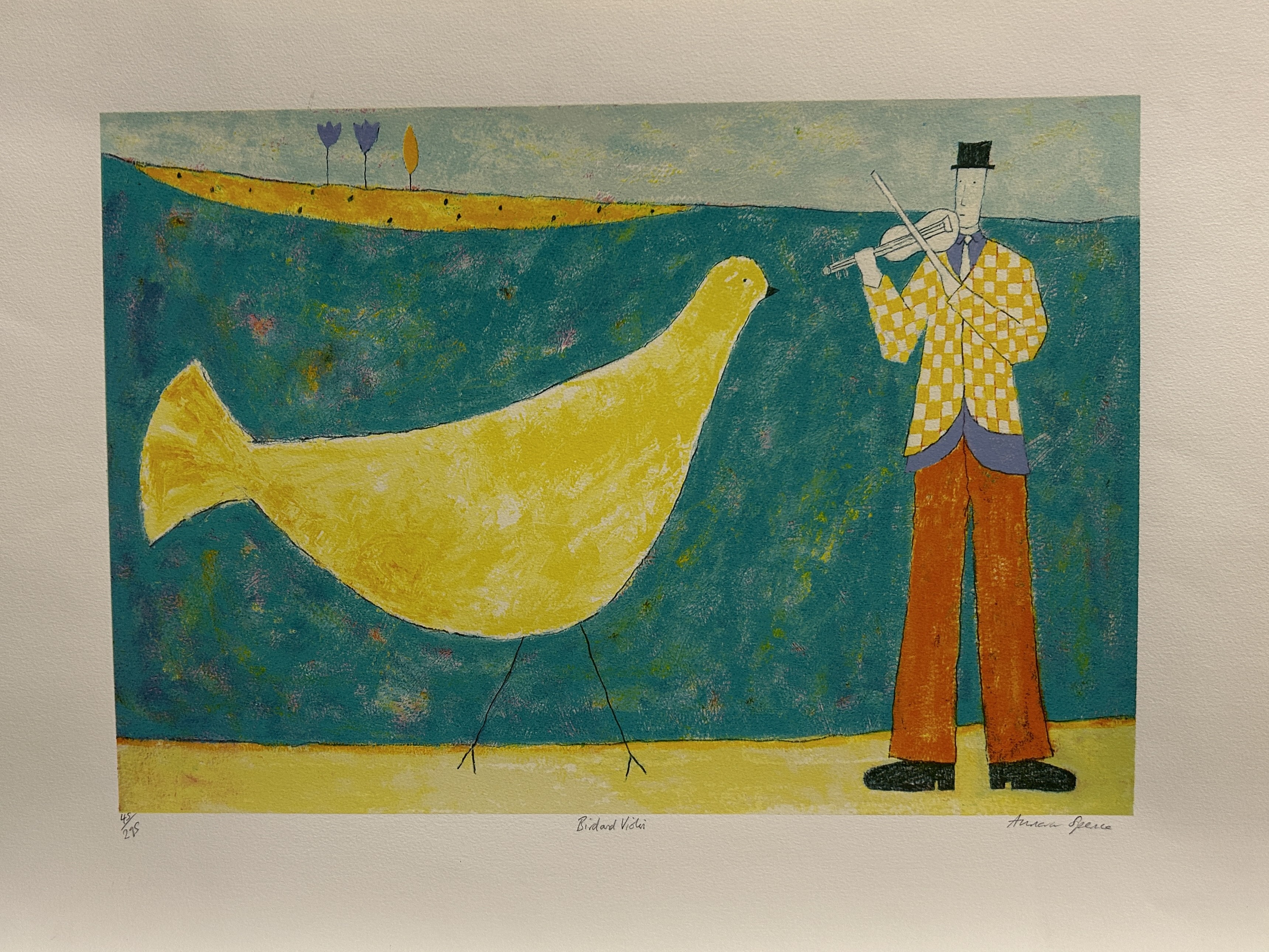 Annora Spence, Bird and Violin Annora Spence, Bird and Violin