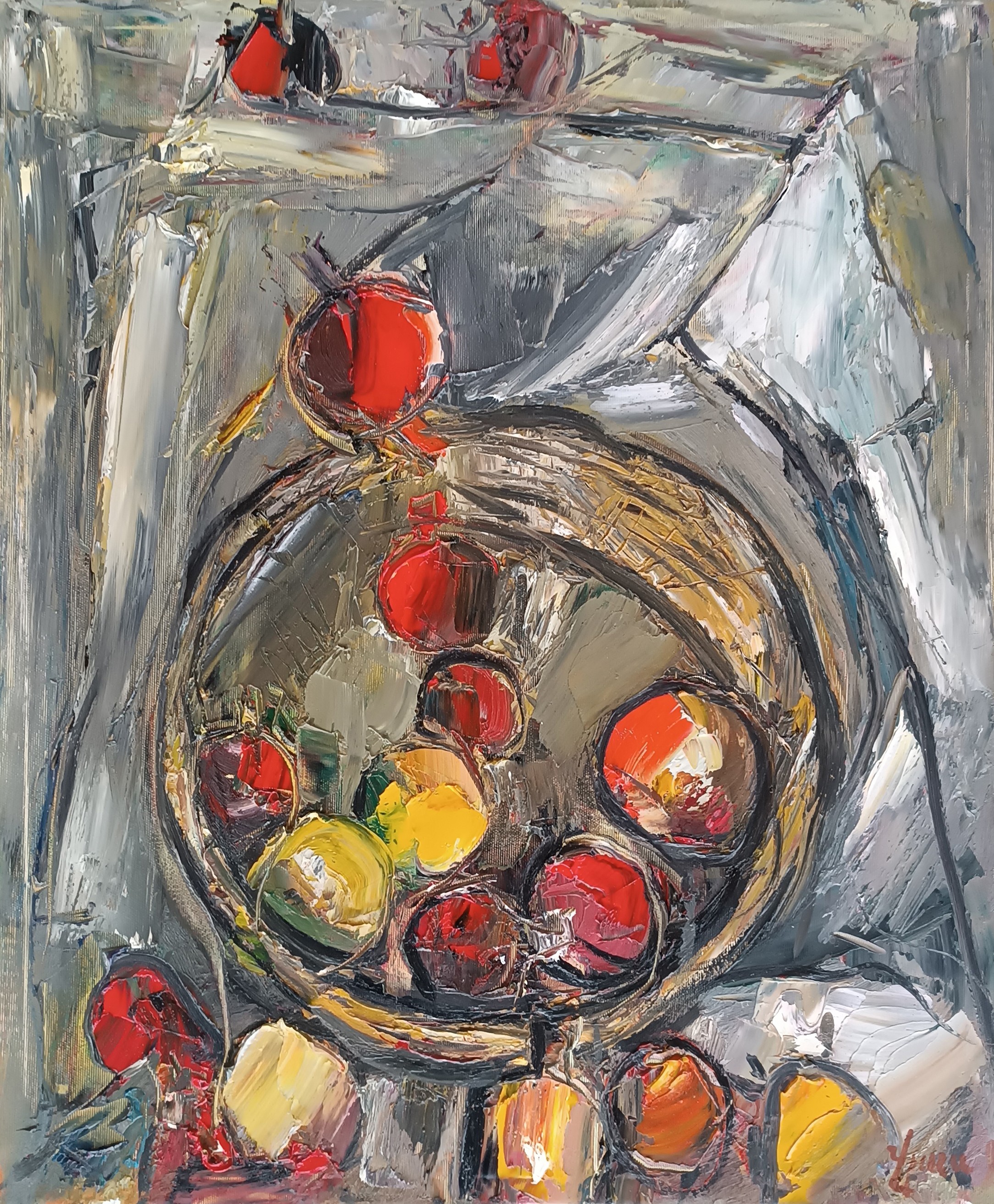 Vlas Ayvazyan, Still life with pomegranates Vlas Ayvazyan, Still life with pomegranates