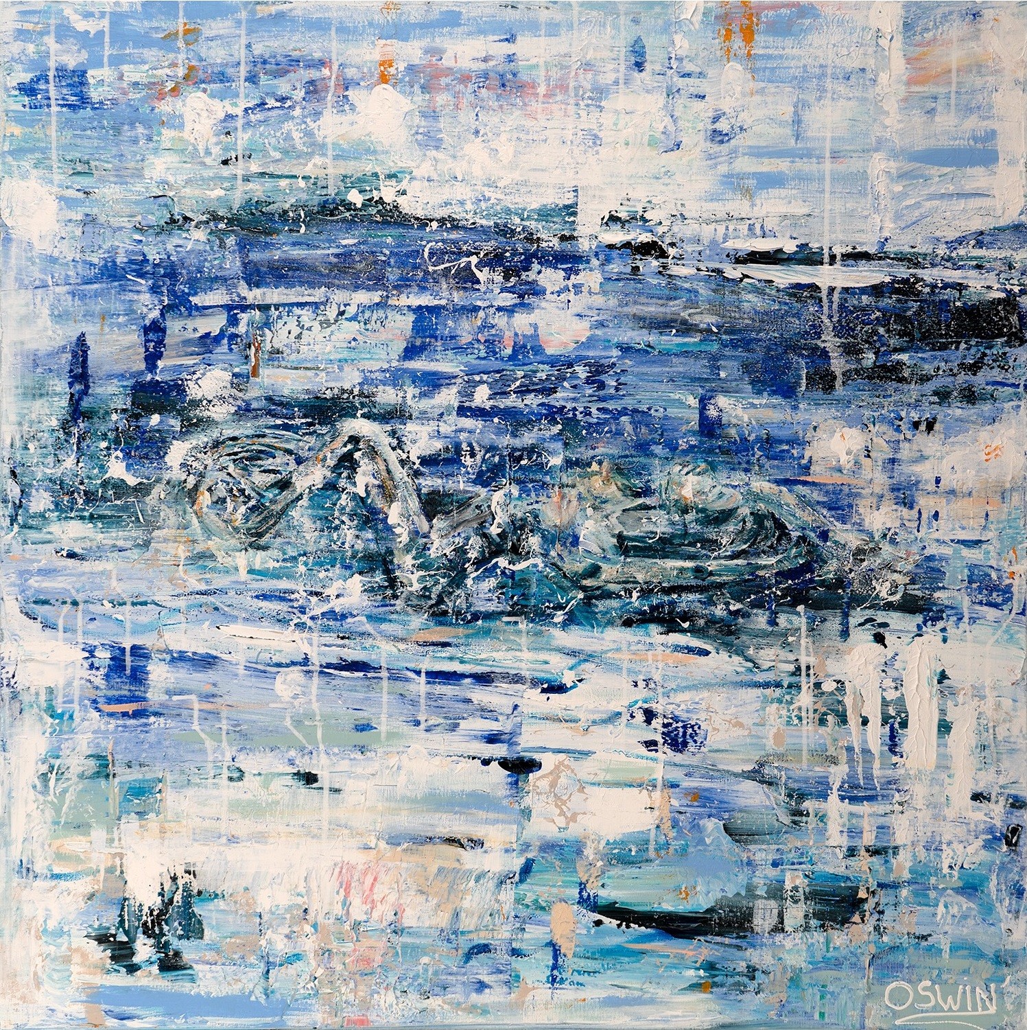 Oswin Gesselli, Mysterious Beauty of the Sea, Female nude and sea Oswin Gesselli, Mysterious Beauty of the Sea, Female nude and sea