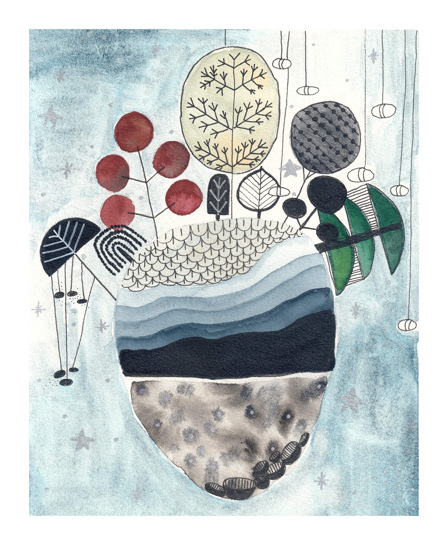 Gris De Garance, Forêt japonaise Gris De Garance, Forêt japonaise
