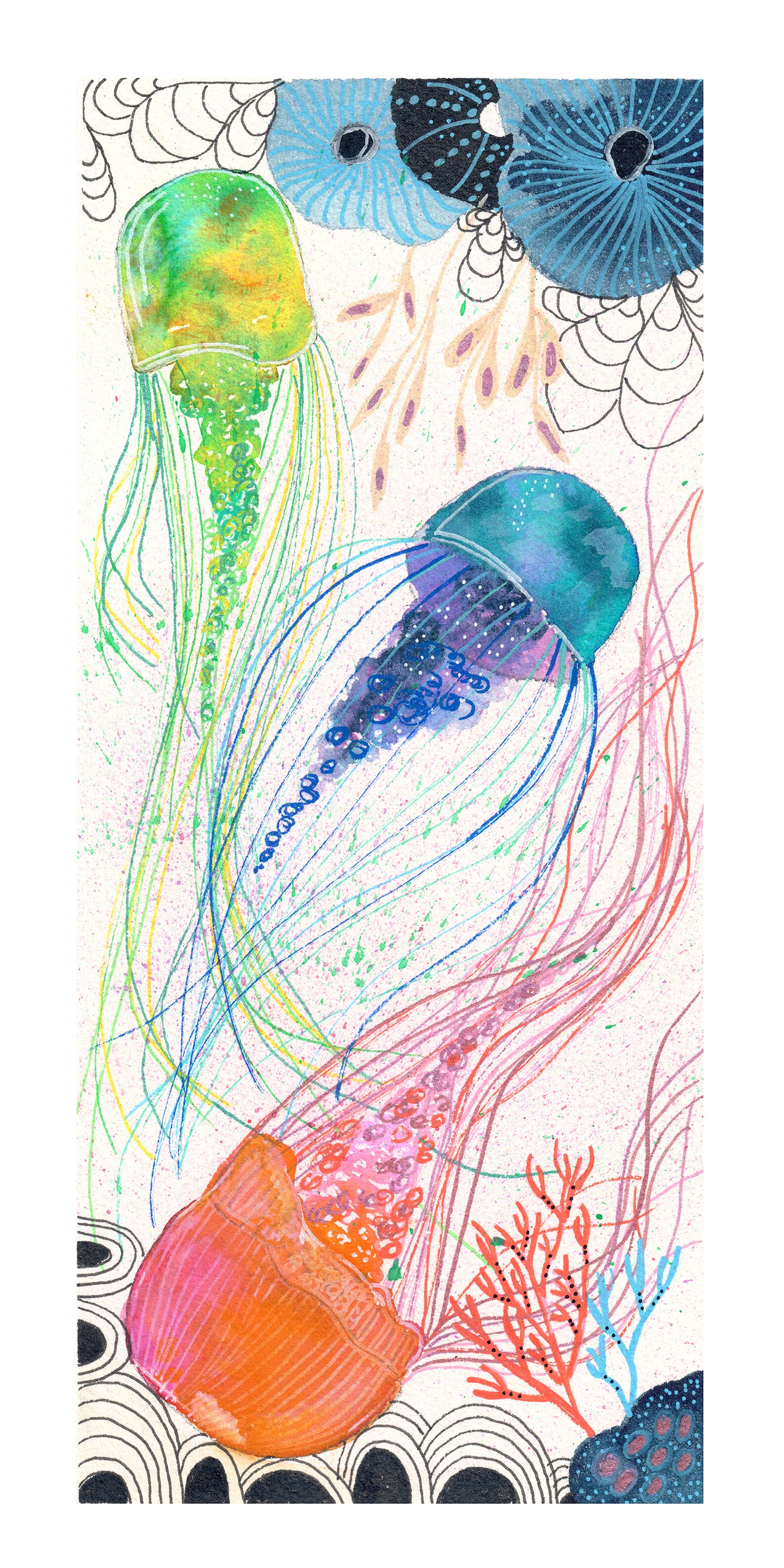 Gris De Garance, Méduses confettis Gris De Garance, Méduses confettis