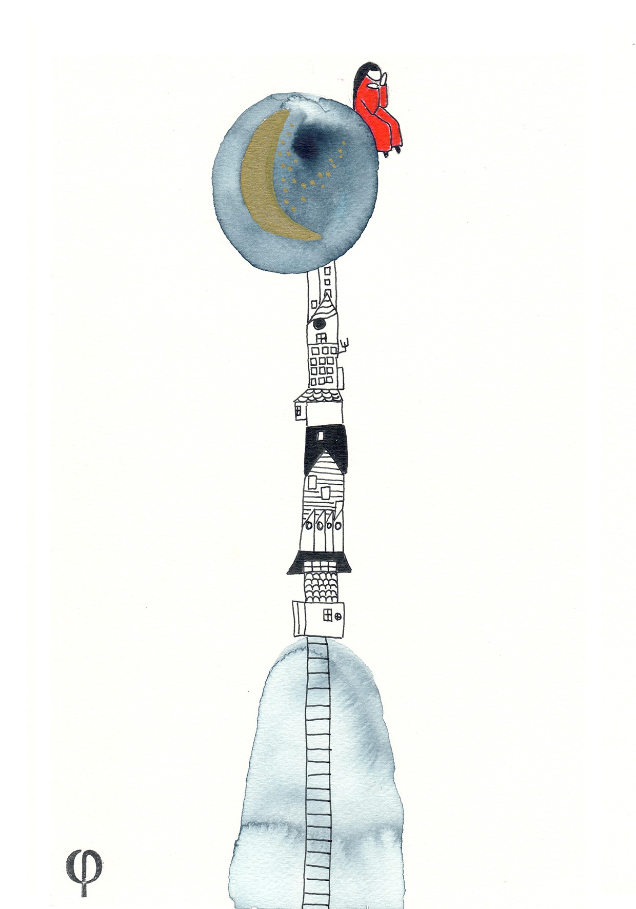 Gris De Garance, Femme dans la Lune Gris De Garance, Femme dans la Lune