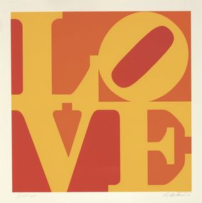 Print, Golden Love, Robert Indiana