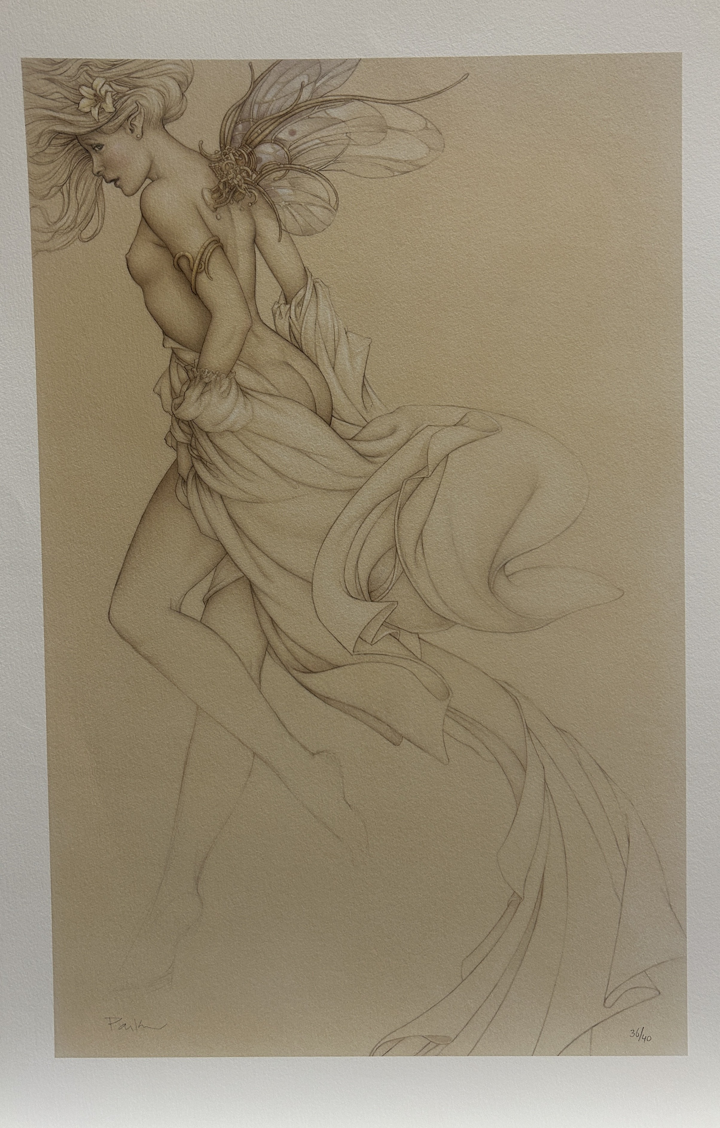 Michael Parkes, Startled Sky Nymph Michael Parkes, Startled Sky Nymph