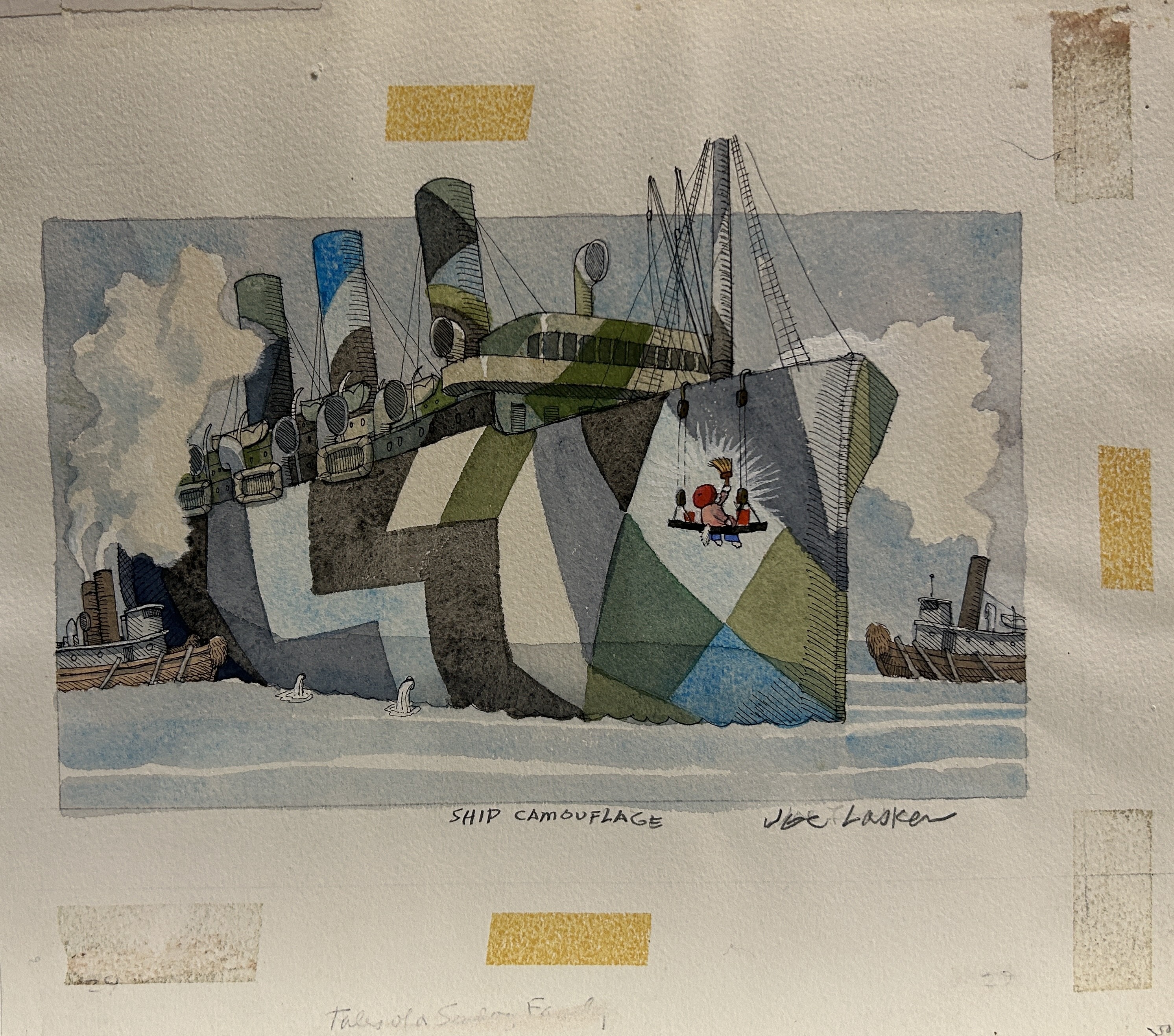 Joe Lasker, Ship Camouflage Joe Lasker, Ship Camouflage