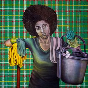 Gemälde, Grey Woman S13, Alida Ymélé