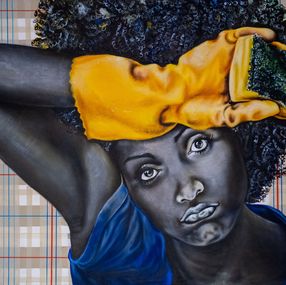 Gemälde, Grey Woman S15, Alida Ymélé