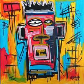 Peinture, The king with the totem face, Noah Borger