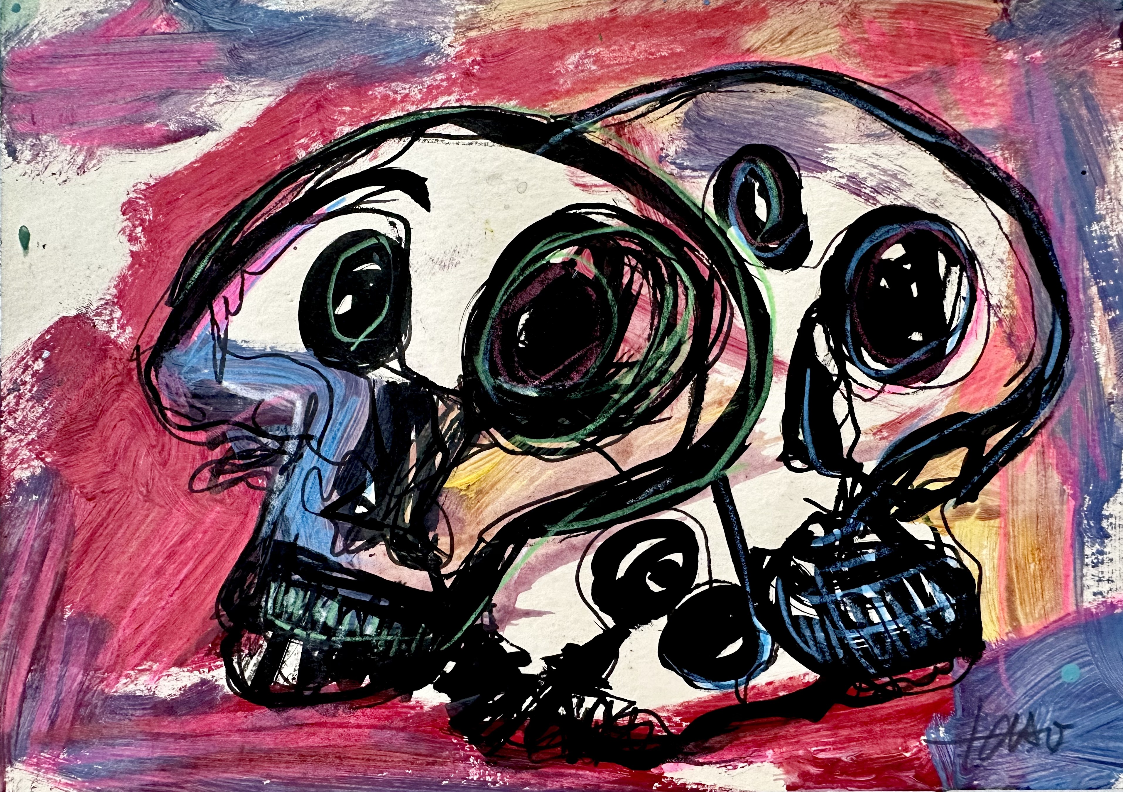 Christophe Faso, Sans titre 10. Série Skull Christophe Faso, Sans titre 10. Série Skull