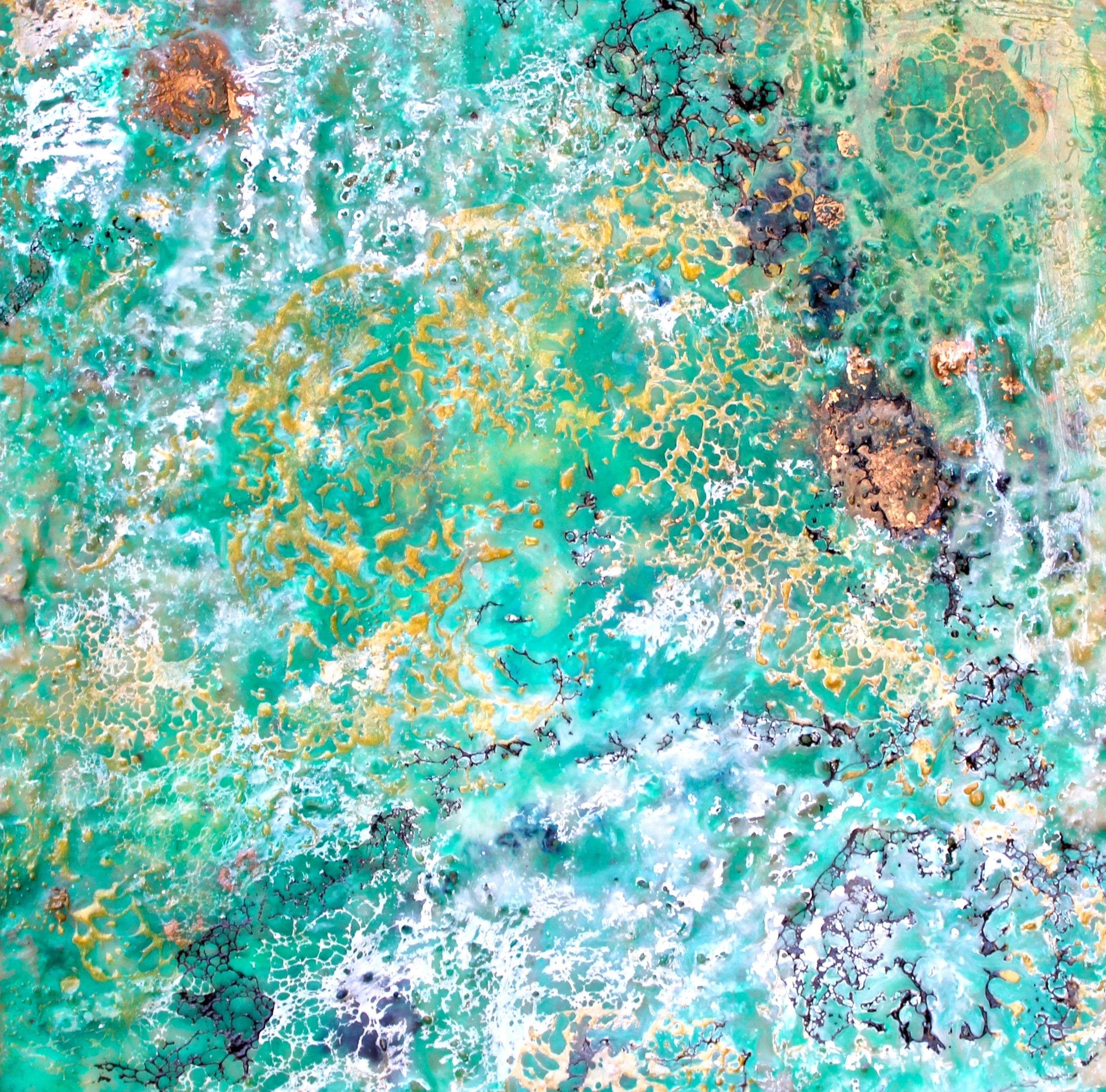 Laura Spring, Encaustic Green Laura Spring, Encaustic Green