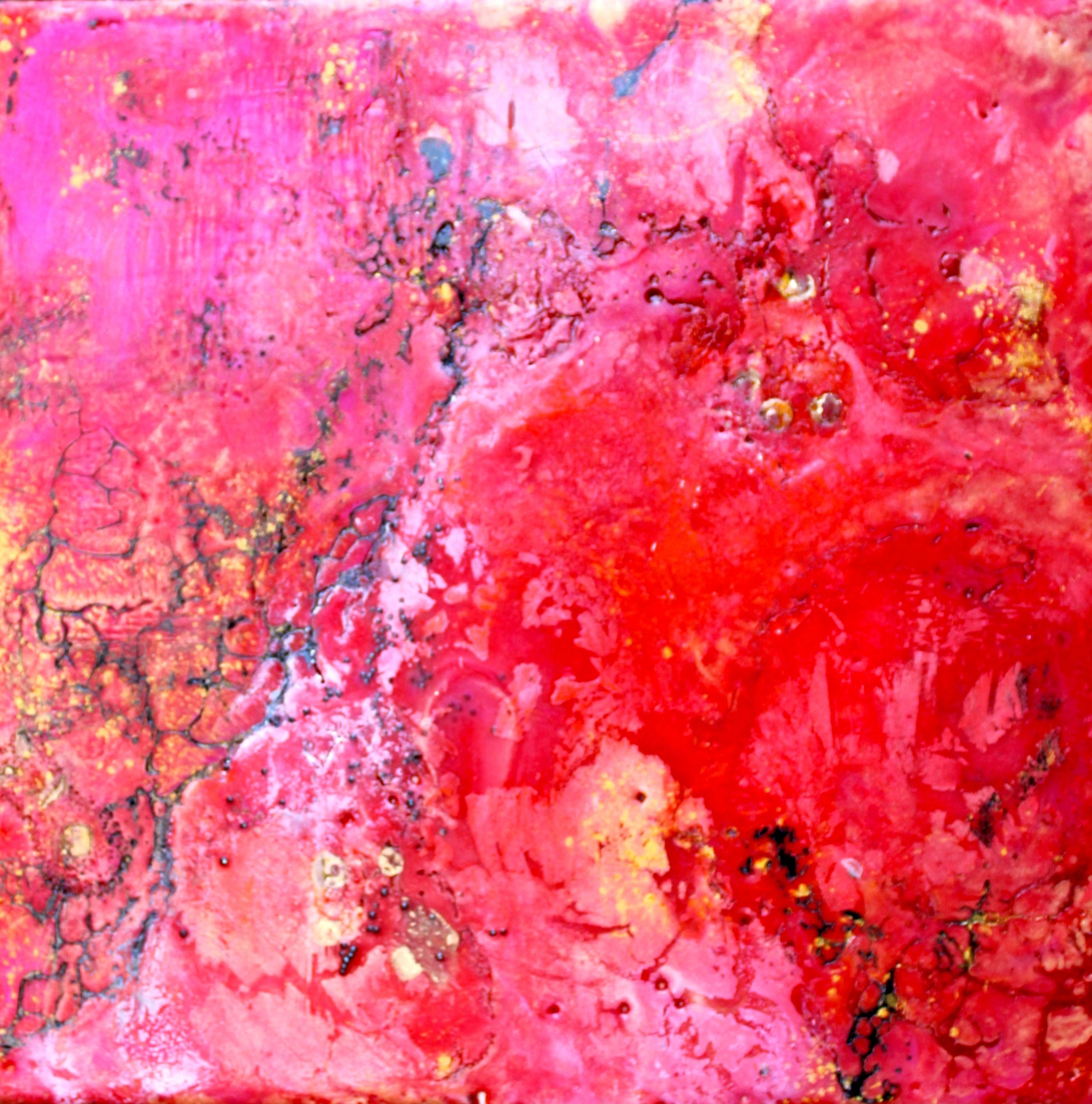 Laura Spring, Encaustic Red Laura Spring, Encaustic Red