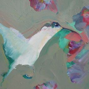 Painting, Hummingbird, Lauren Acton