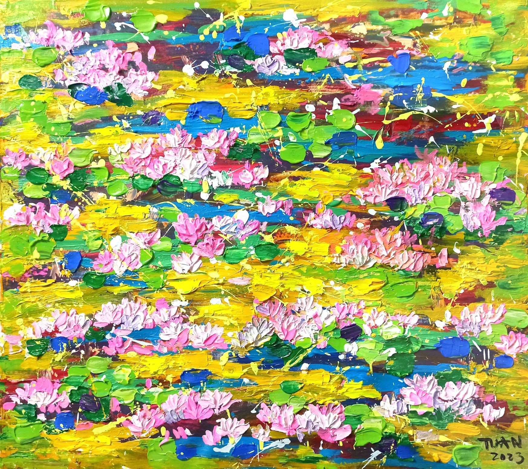 Le anh Tuan, Blooming lilies pond Le anh Tuan, Blooming lilies pond