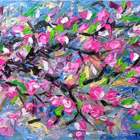 Painting, Peach blossom in Spring, Le anh Tuan