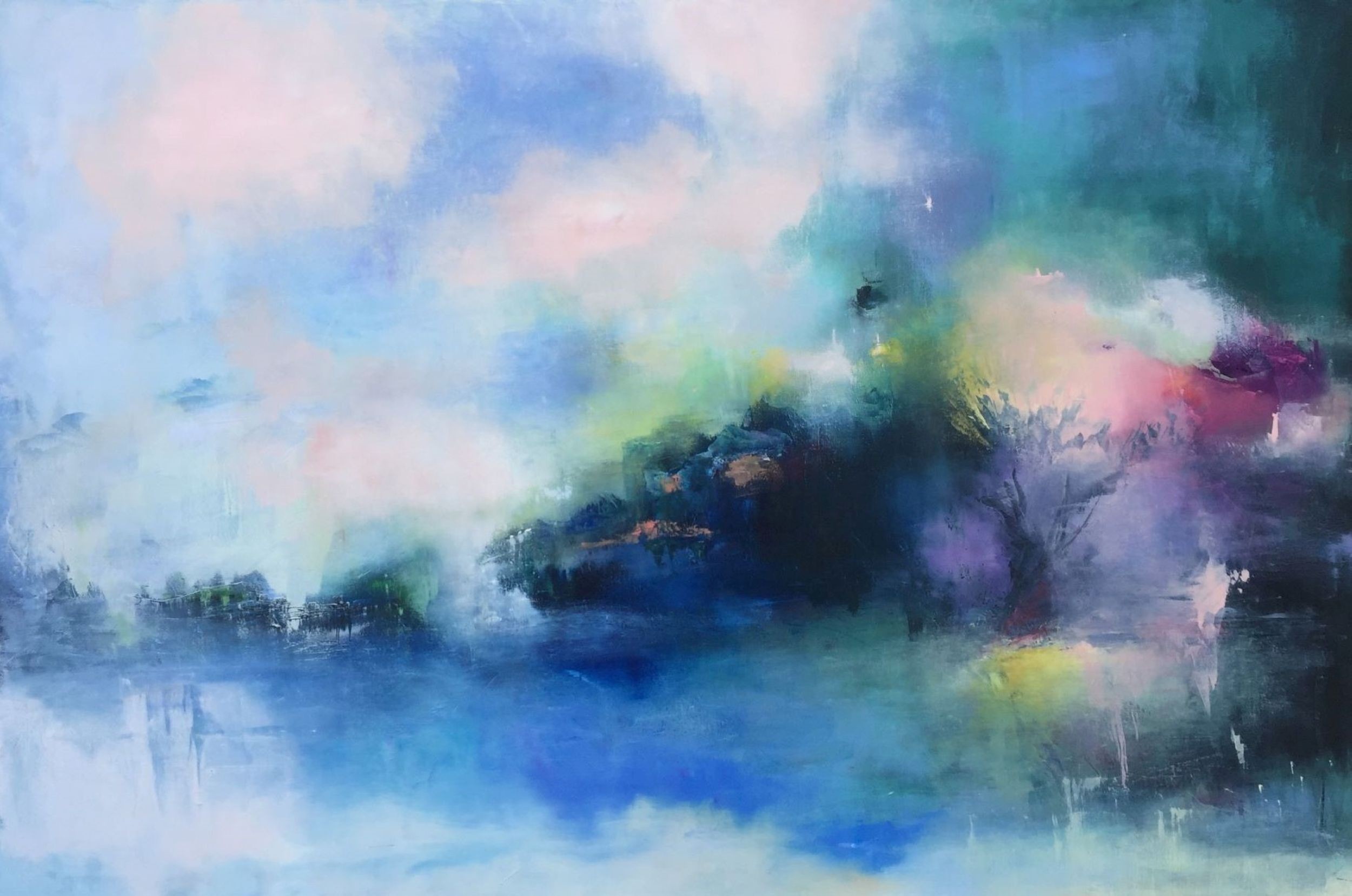 Ludmila Budanov, Landscape in blue Ludmila Budanov, Landscape in blue