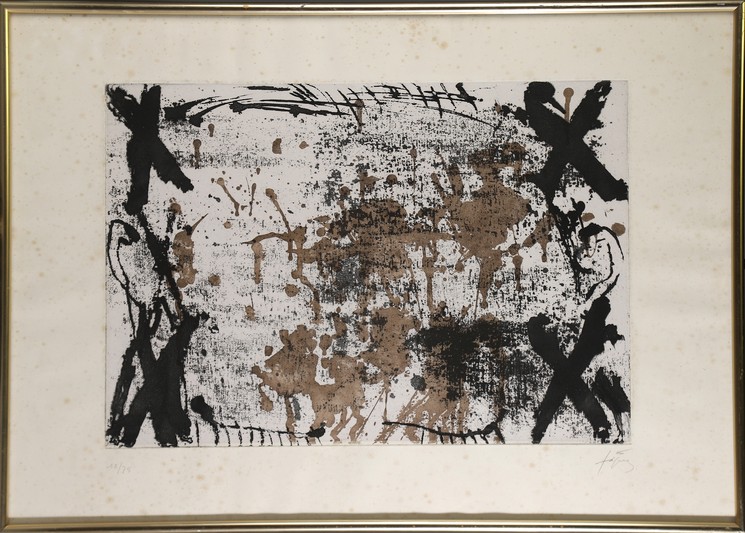 Antoni Tapies, Les quatre croix, Édition sur papier