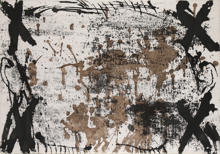 Antoni Tapies, Les quatre croix, Édition sur papier