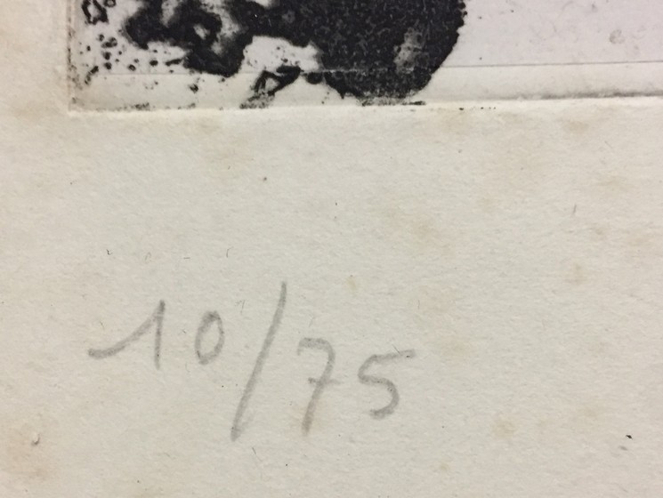 Antoni Tapies, Les quatre croix, Édition sur papier