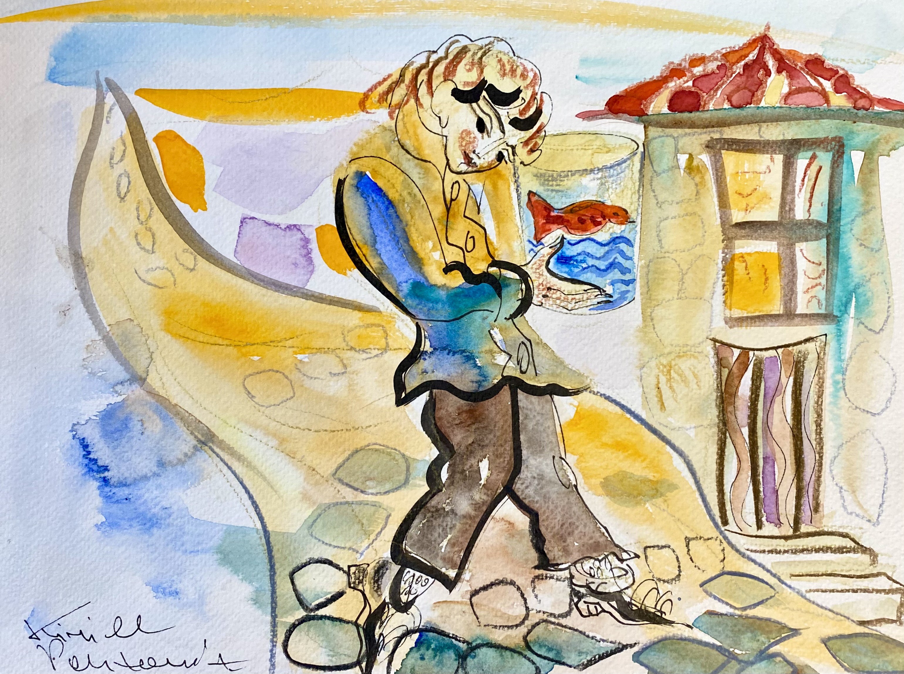 Kirill Postovit, A Boy With A Golden Fish Kirill Postovit, A Boy With A Golden Fish