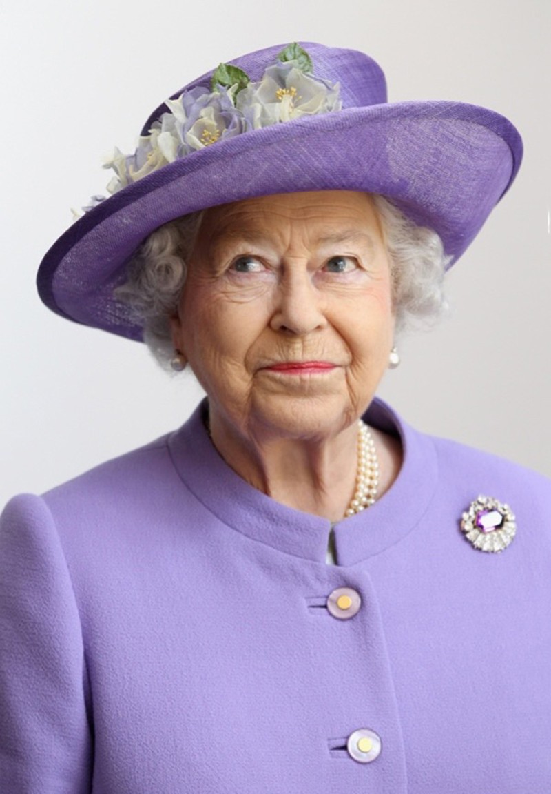 Chris Jackson, Her Royal Majesty The Queen Elizabeth II in Lilac Chris Jackson, Her Royal Majesty The Queen Elizabeth II in Lilac