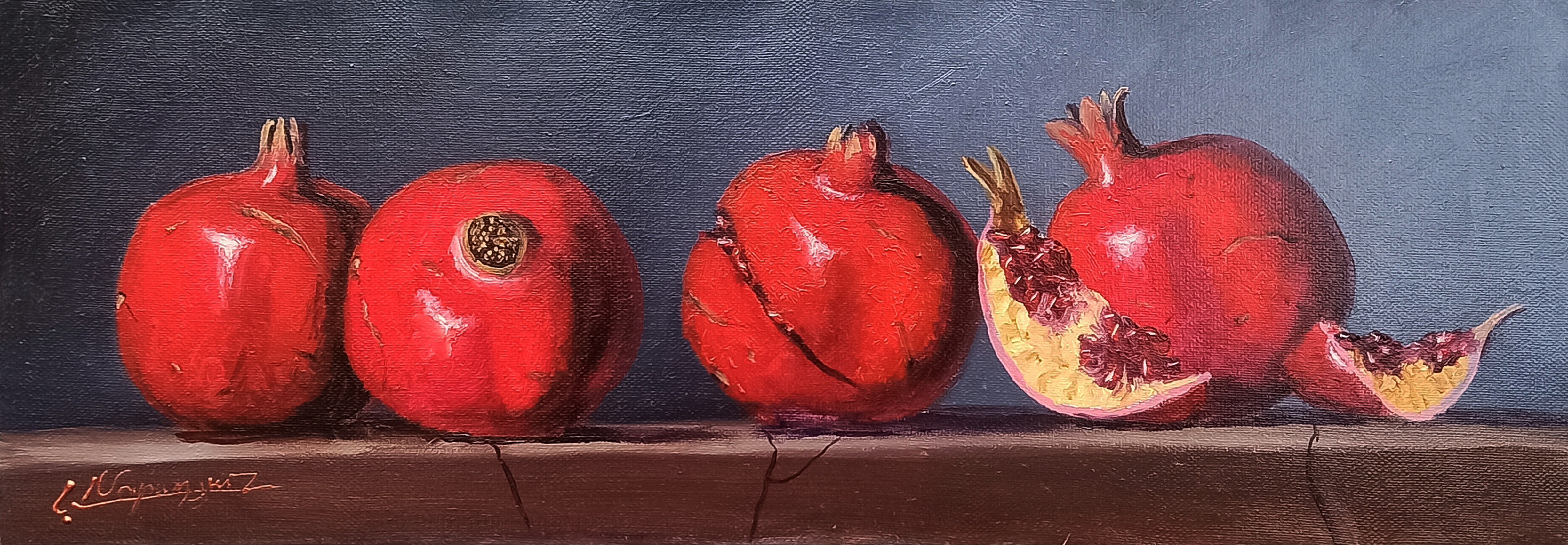 Arayik Murdaynan, Nature's gems: the pomegranate still life Arayik Murdaynan, Nature's gems: the pomegranate still life
