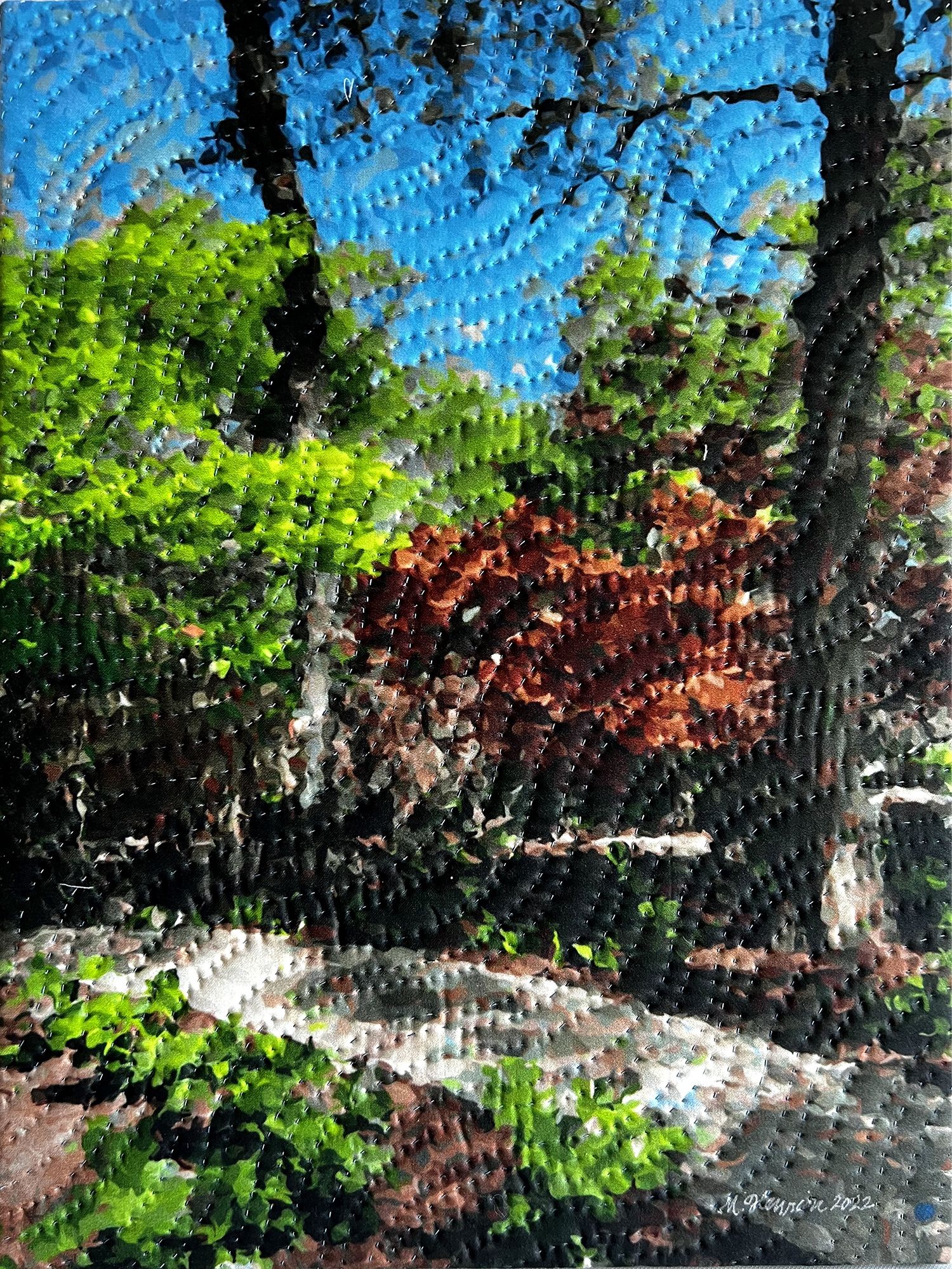 Marilyn Henrion, Dallas Arboretum 2, Mixed Media on Canvas Marilyn Henrion, Dallas Arboretum 2, Mixed Media on Canvas