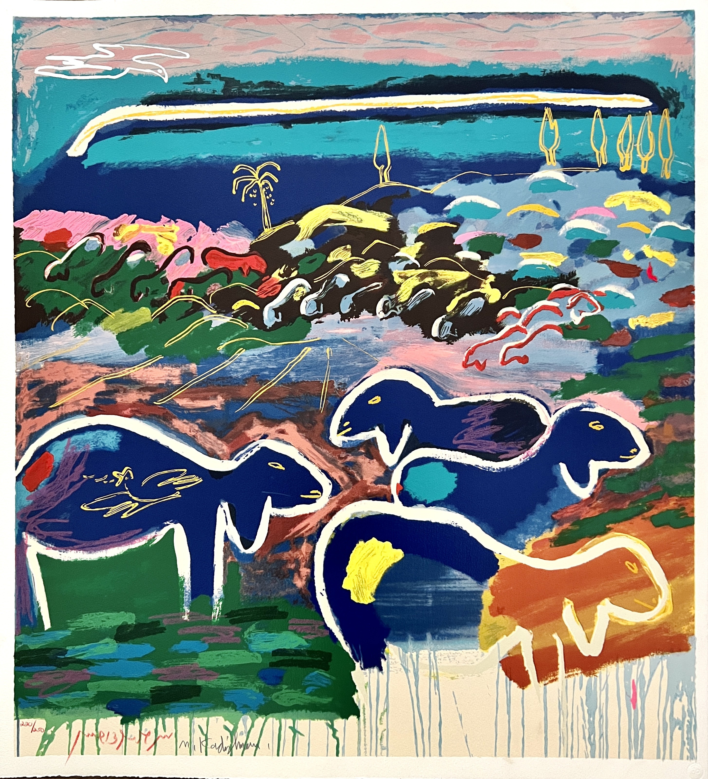 Menashe Kadishman, Sheep Flock Menashe Kadishman, Sheep Flock
