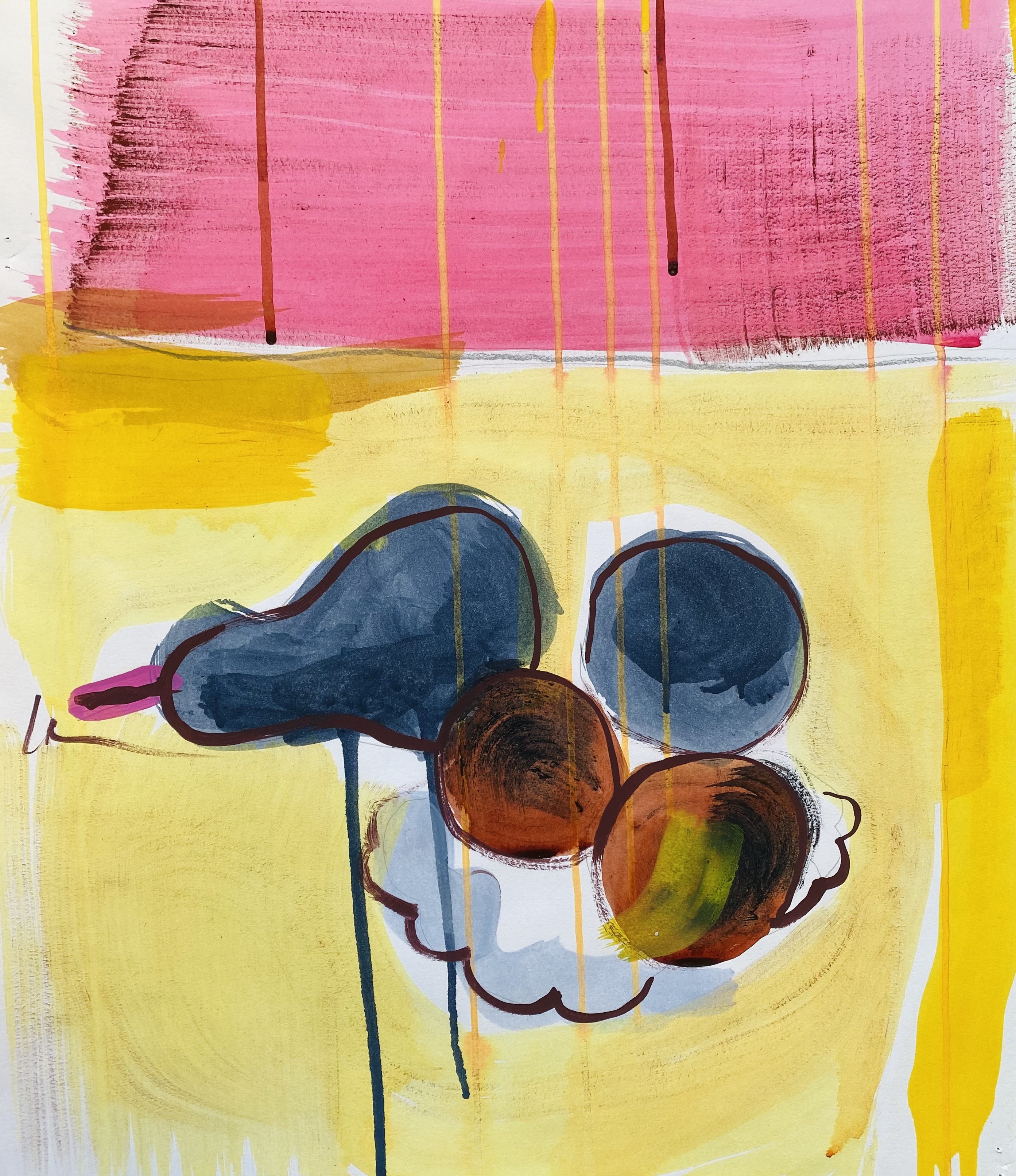 Stephanie Larène, Nature morte à la poire couchée Stephanie Larène, Nature morte à la poire couchée