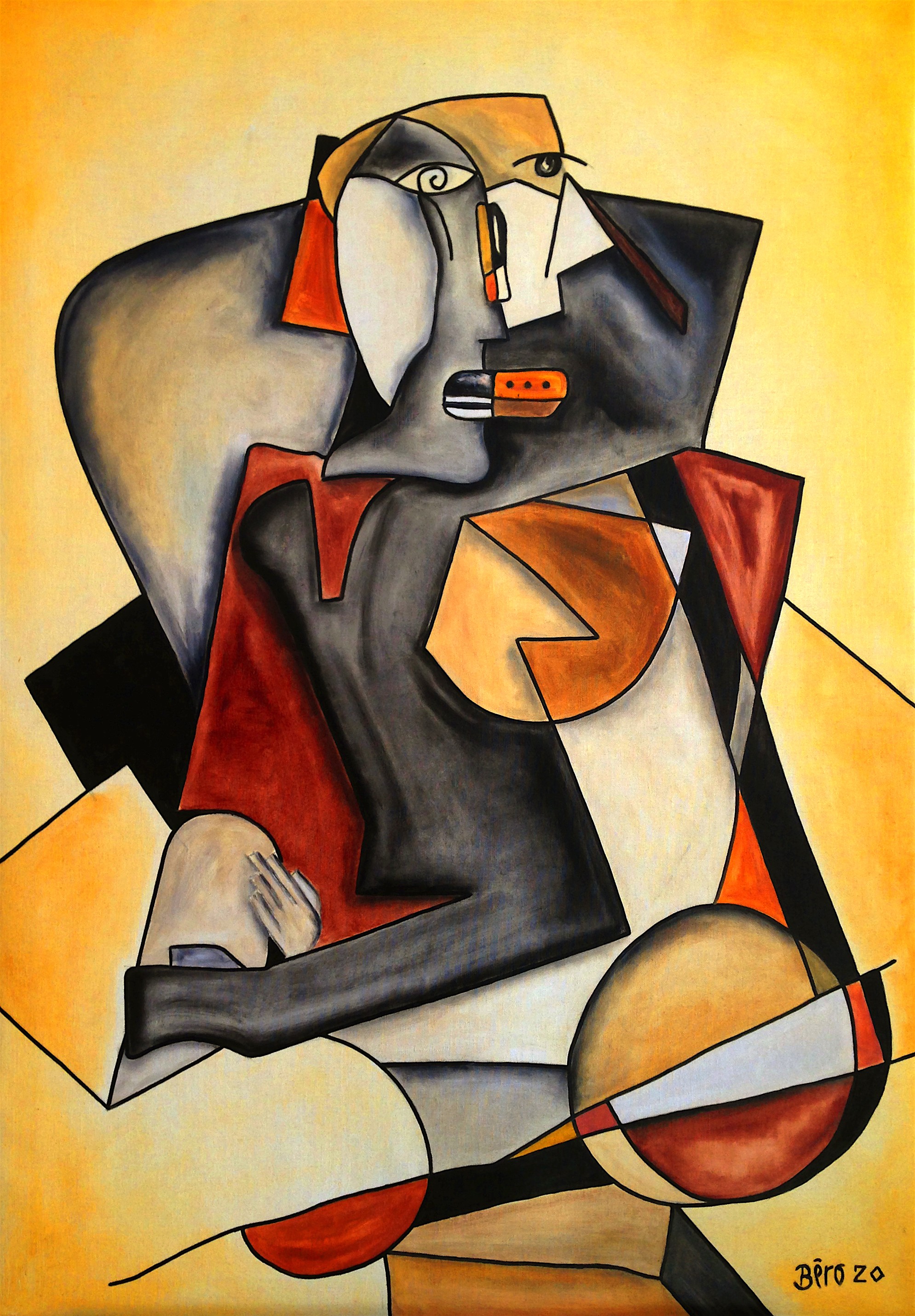 Alain Beraud, Portrait cubiste Alain Beraud, Portrait cubiste