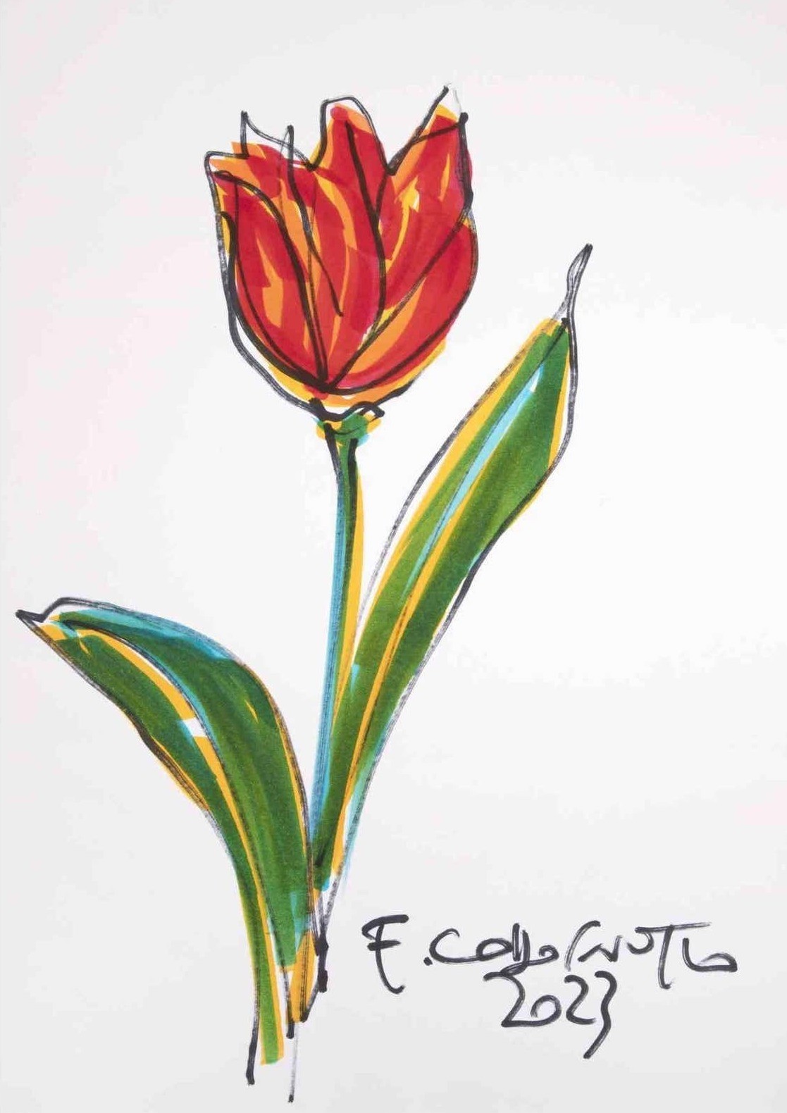 Ferdinando Codognotto, Red Tulip Ferdinando Codognotto, Red Tulip