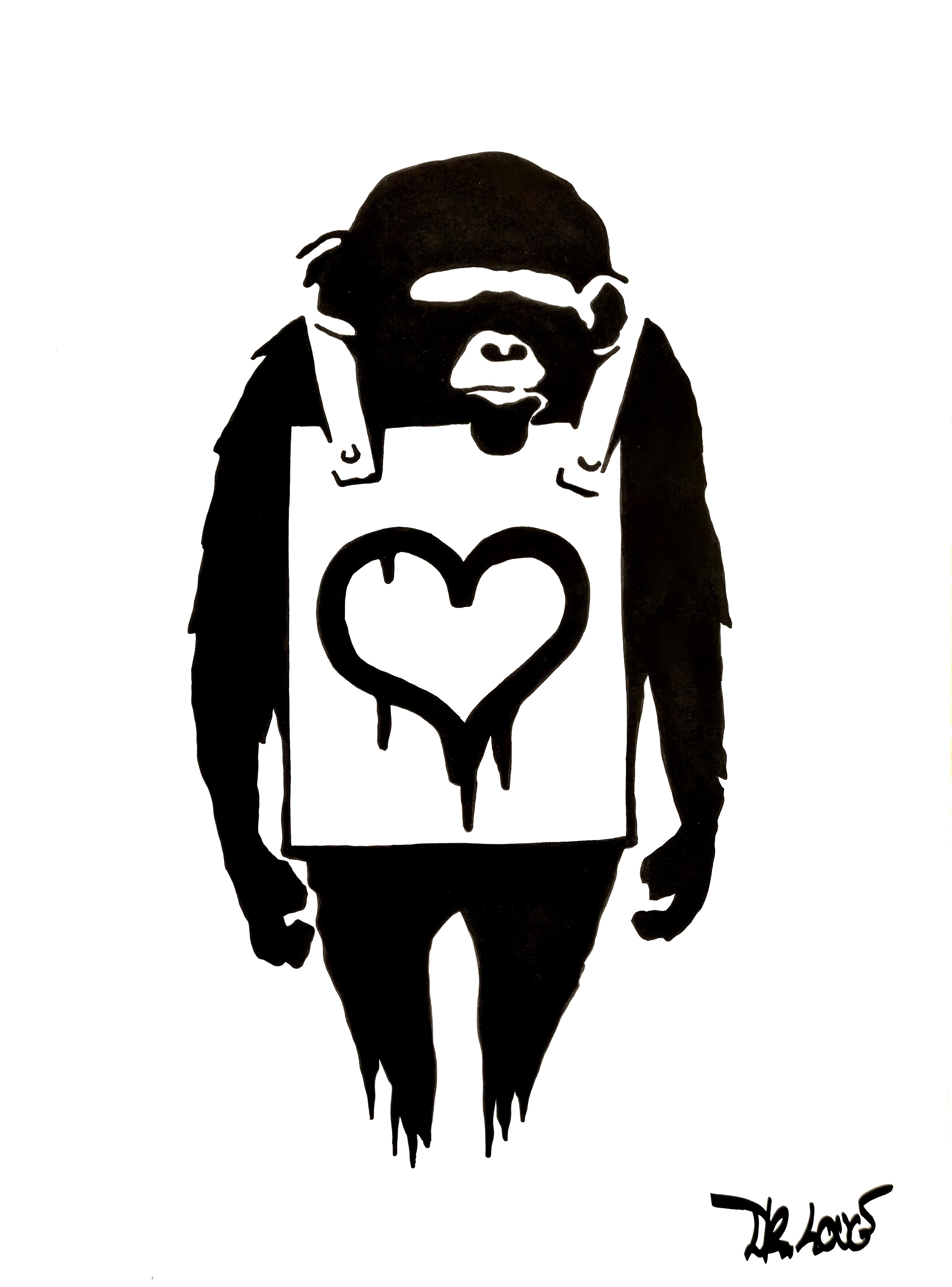 Dr. Love, Love monkey (a tribute to Banksy) Dr. Love, Love monkey (a tribute to Banksy)
