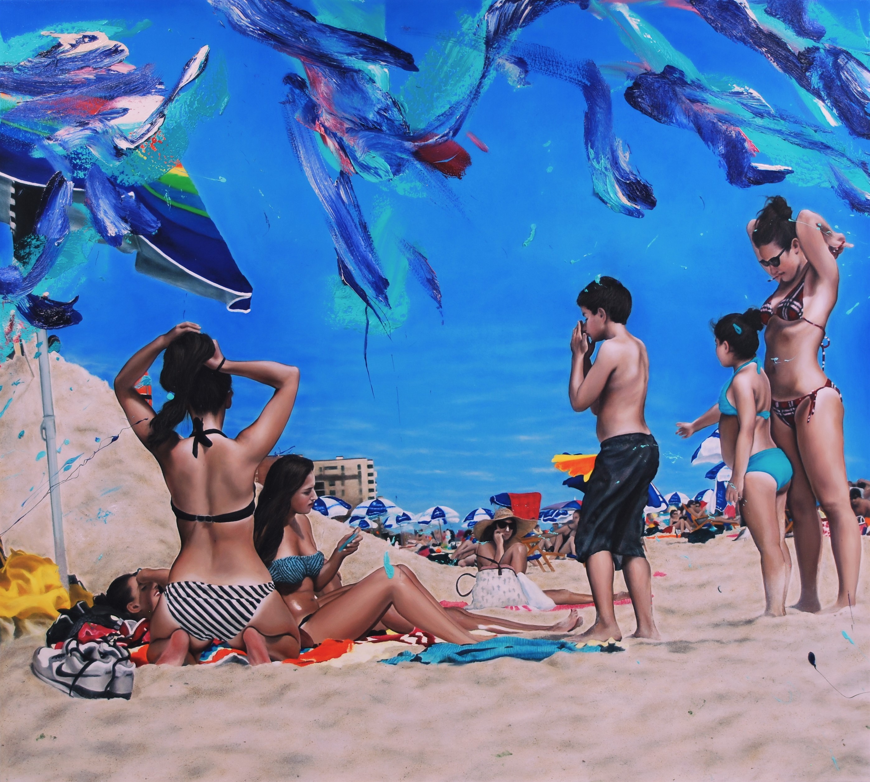 Maxwell Stevens, Beach Scene (Siblings) Maxwell Stevens, Beach Scene (Siblings)