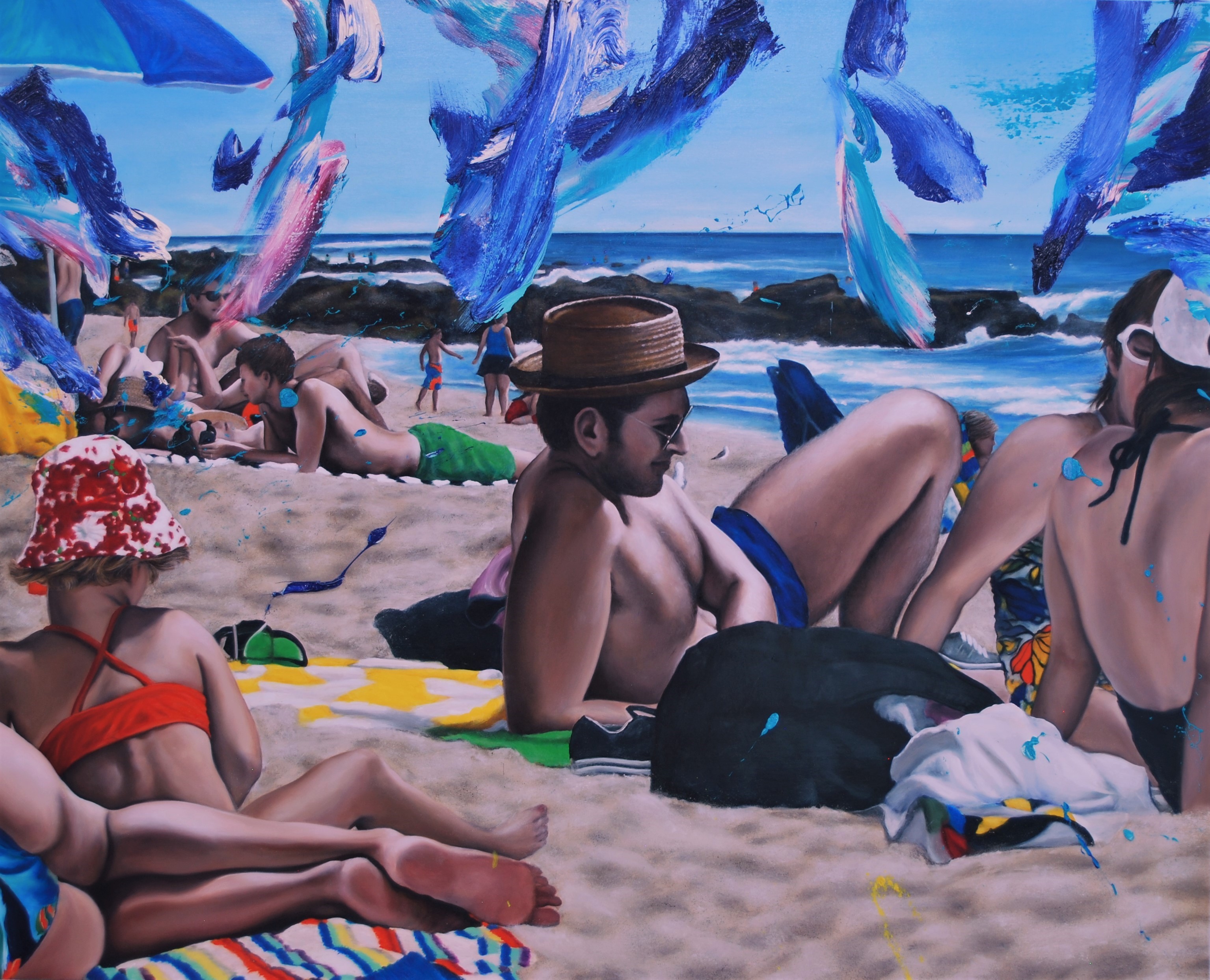 Maxwell Stevens, Beach Scene, In Repose Maxwell Stevens, Beach Scene, In Repose