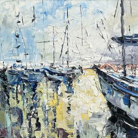 Gemälde, Harbor serenity, Vahe Bagumyan