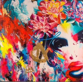 Gemälde, Girl with Roses, Bar Ben Vakil