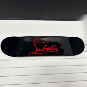 Sculpture, Louboutin skateboard, Guillaume & Anthony