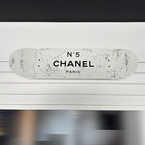 Sculpture, Chanel skateboard, Guillaume & Anthony